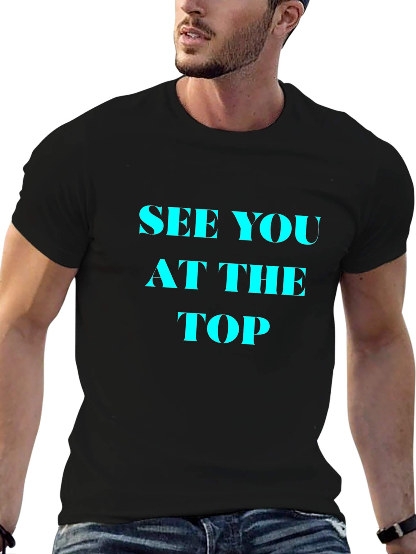 Black See You At The Top Black T-Shirt view 6