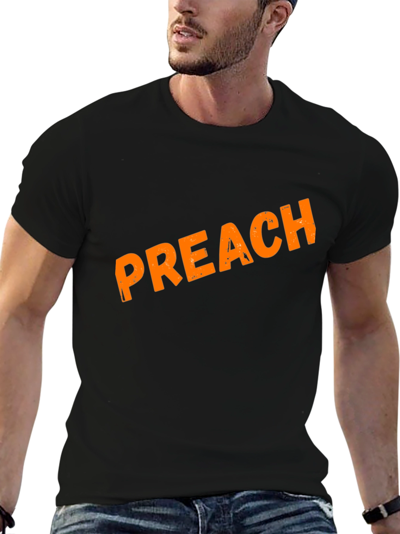 Black Preach Graphic Tee - Classic Black view 6