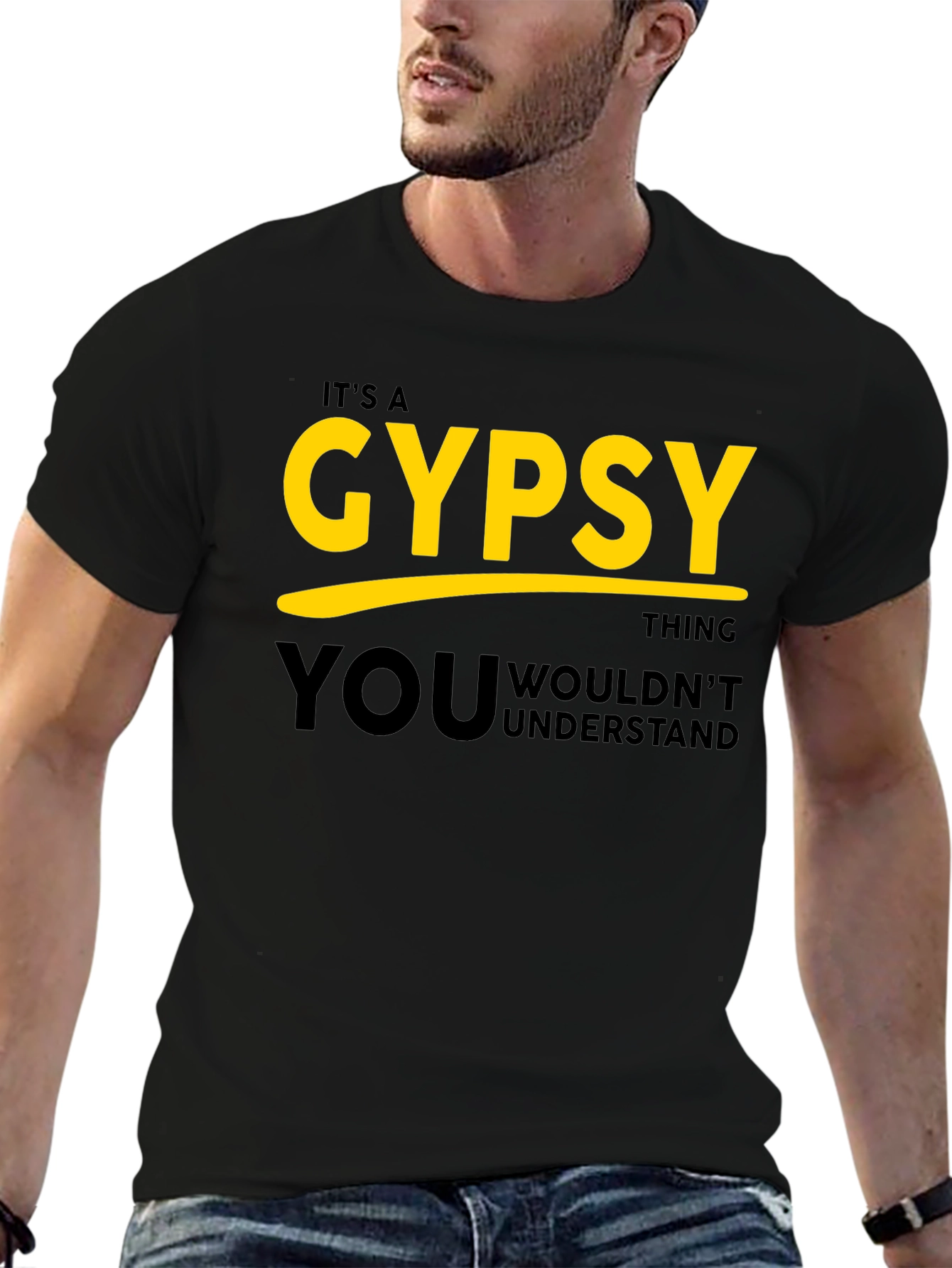 Black It's a Gypsy Thing T-Shirt view 6