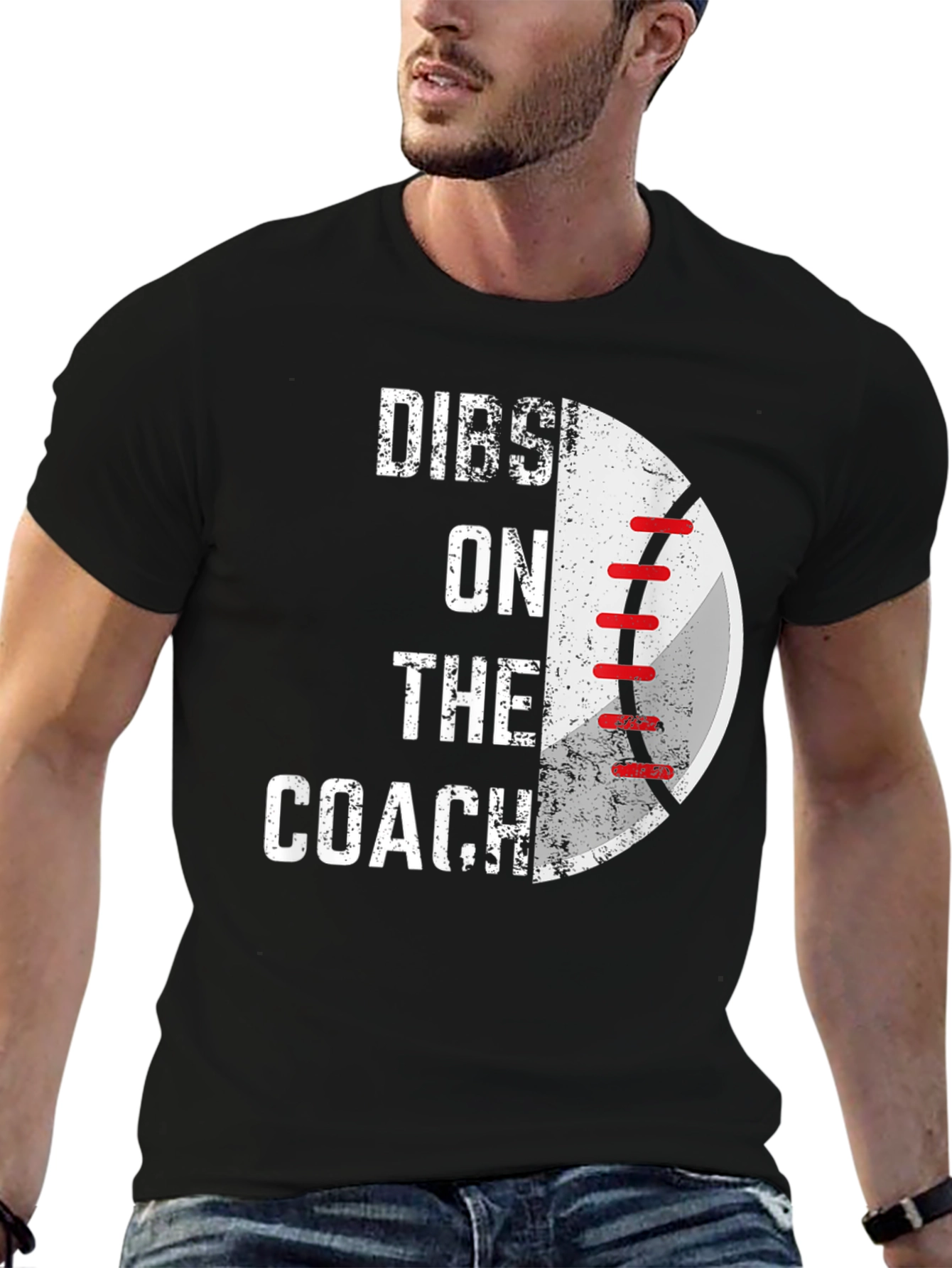Black Dibs on The Coach Baseball Graphic Tee view 6