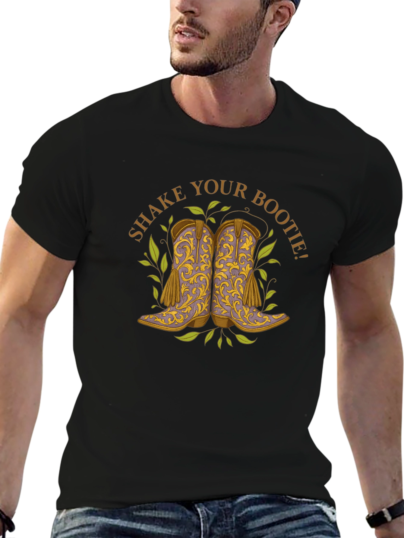 Black Shake Your Bootie T-Shirt view 6