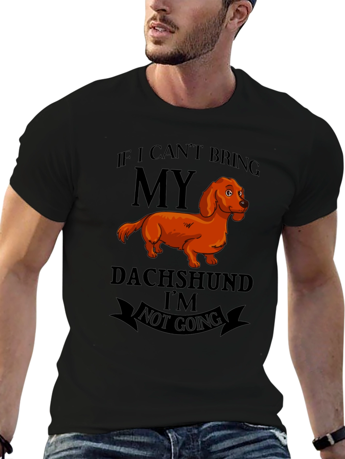 Black Dachshund Lover's T-Shirt view 6