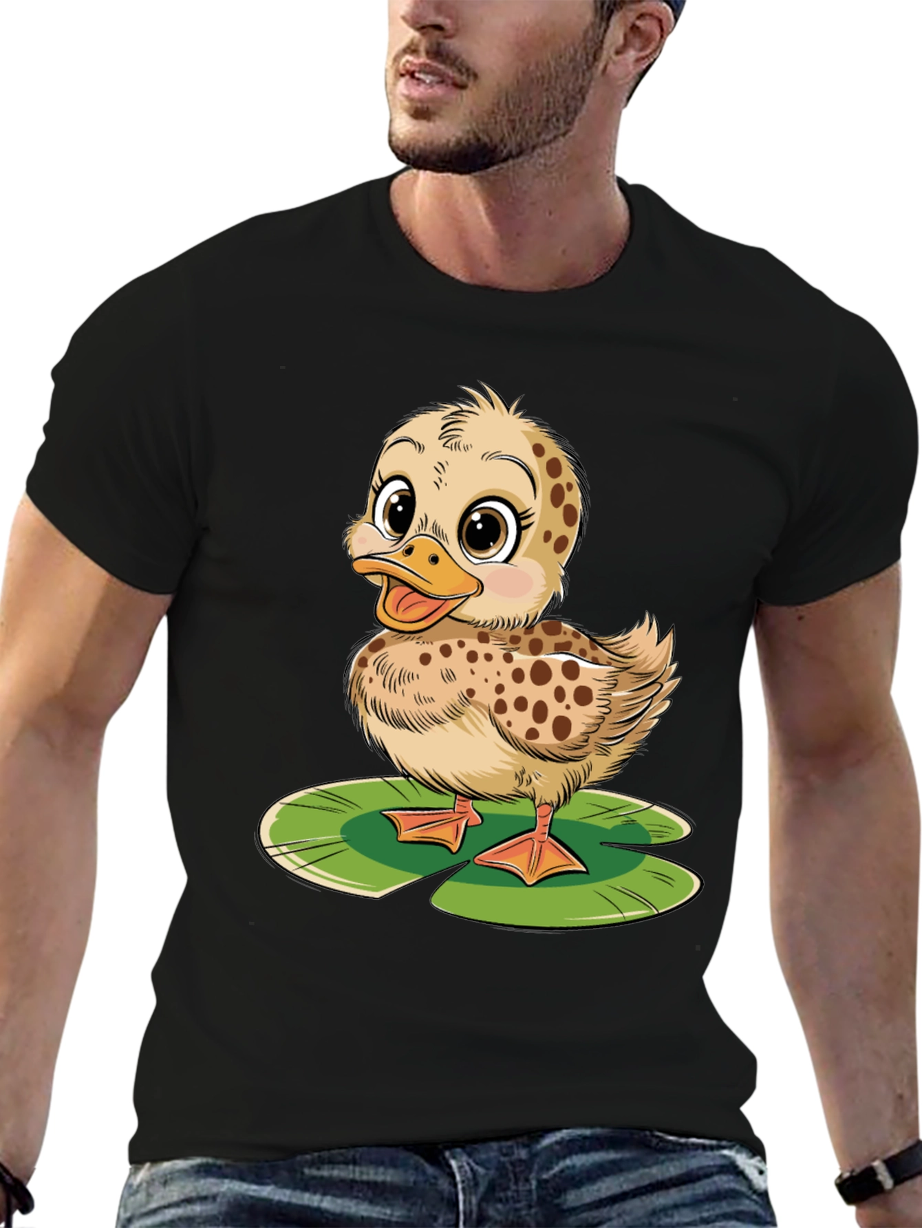 Black Duckling Lily Pad Graphic Tee view 6