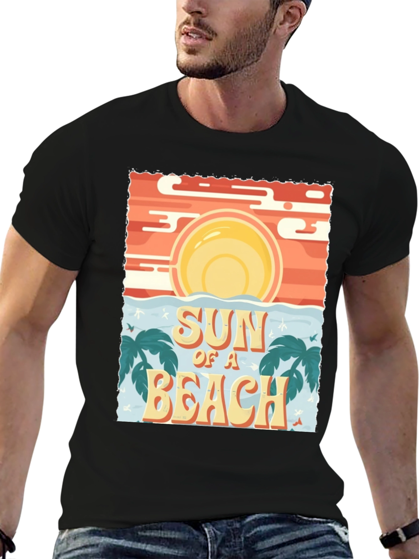 Black Sun of a Beach Graphic Tee view 6