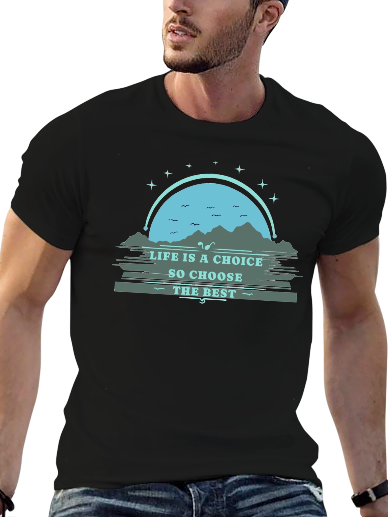Black Life is a Choice Graphic Tee - Motivational T-Shirt view 6