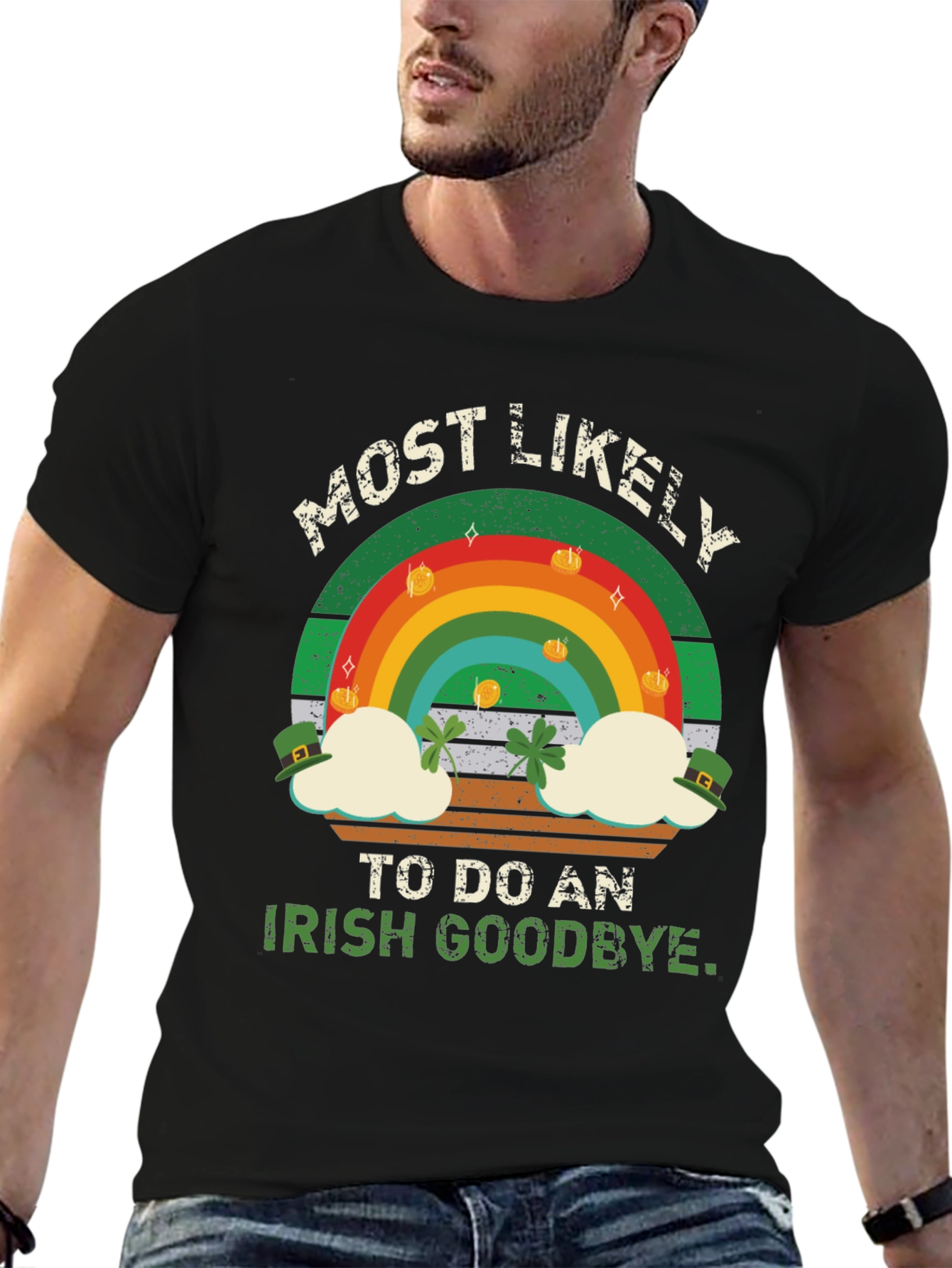 Black Irish Goodbye St. Patrick's Day Graphic Tee view 6