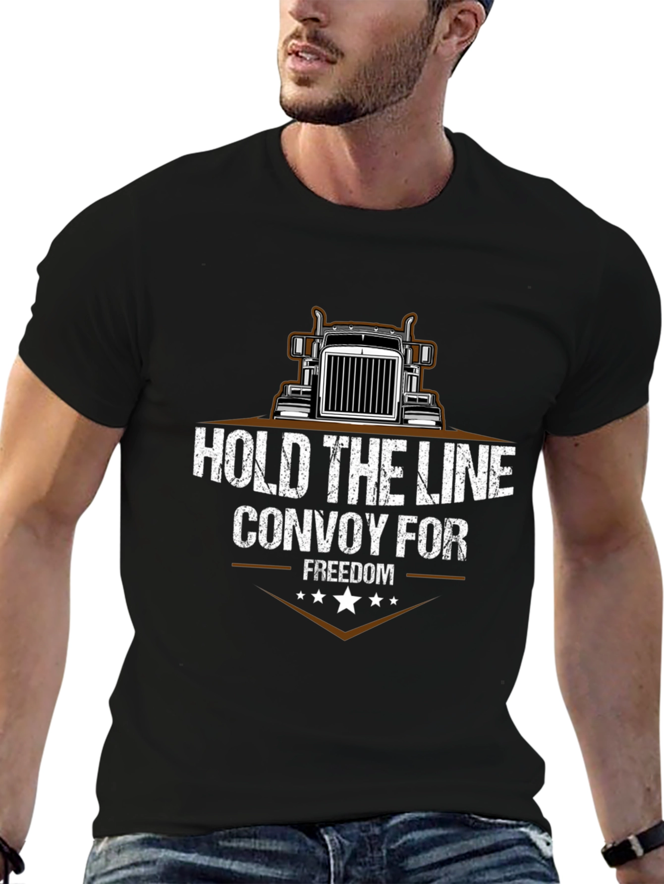 Hold The Line Trucker T-Shirt - 6