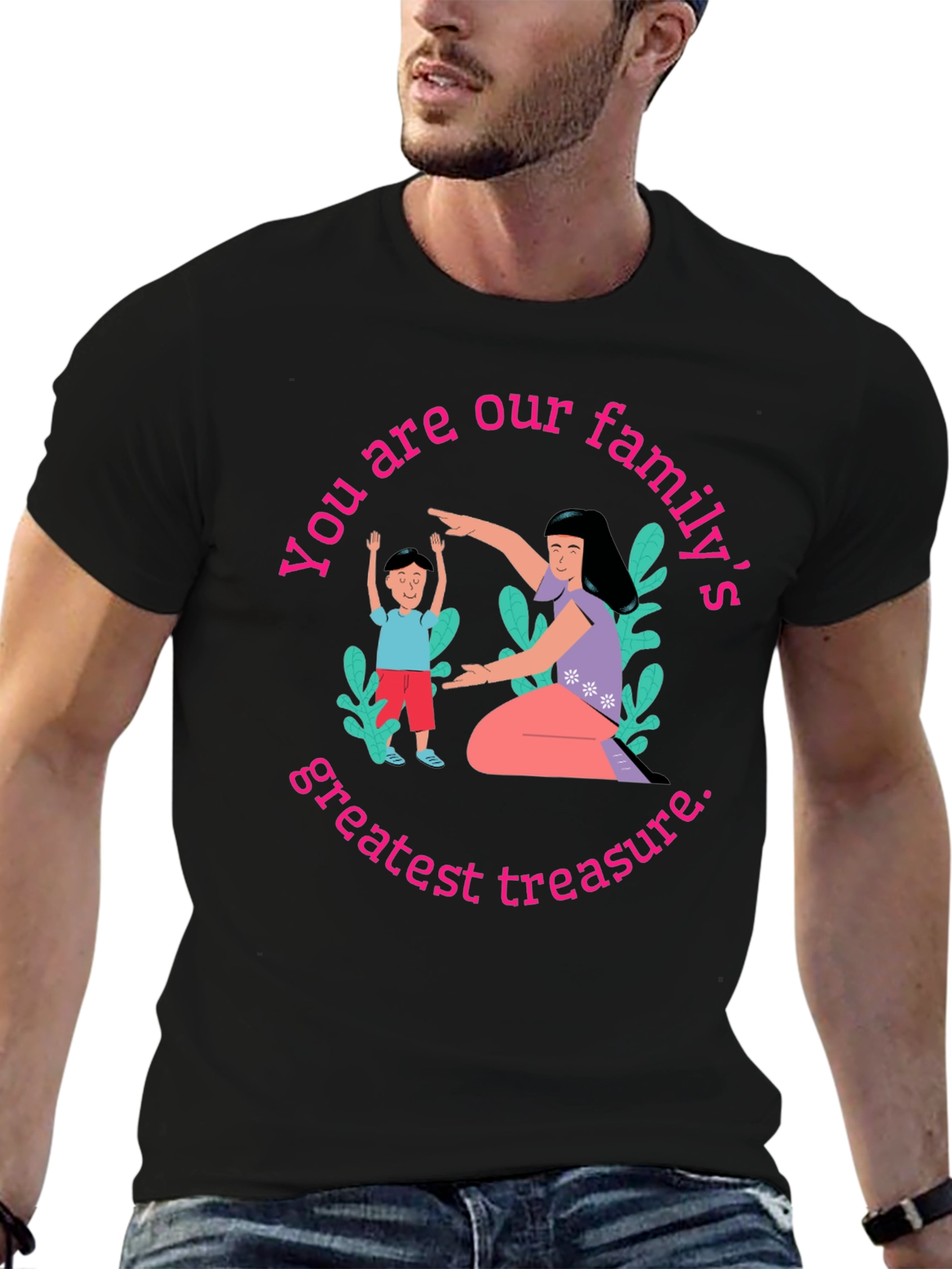 Black Family's Greatest Treasure Graphic Tee view 6
