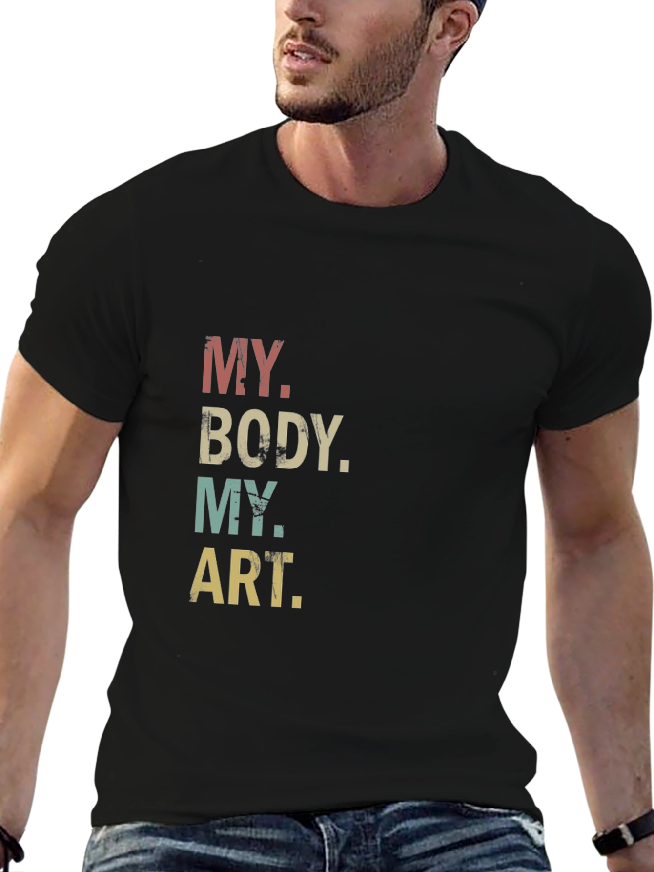 Black My Body, My Art T-Shirt view 6