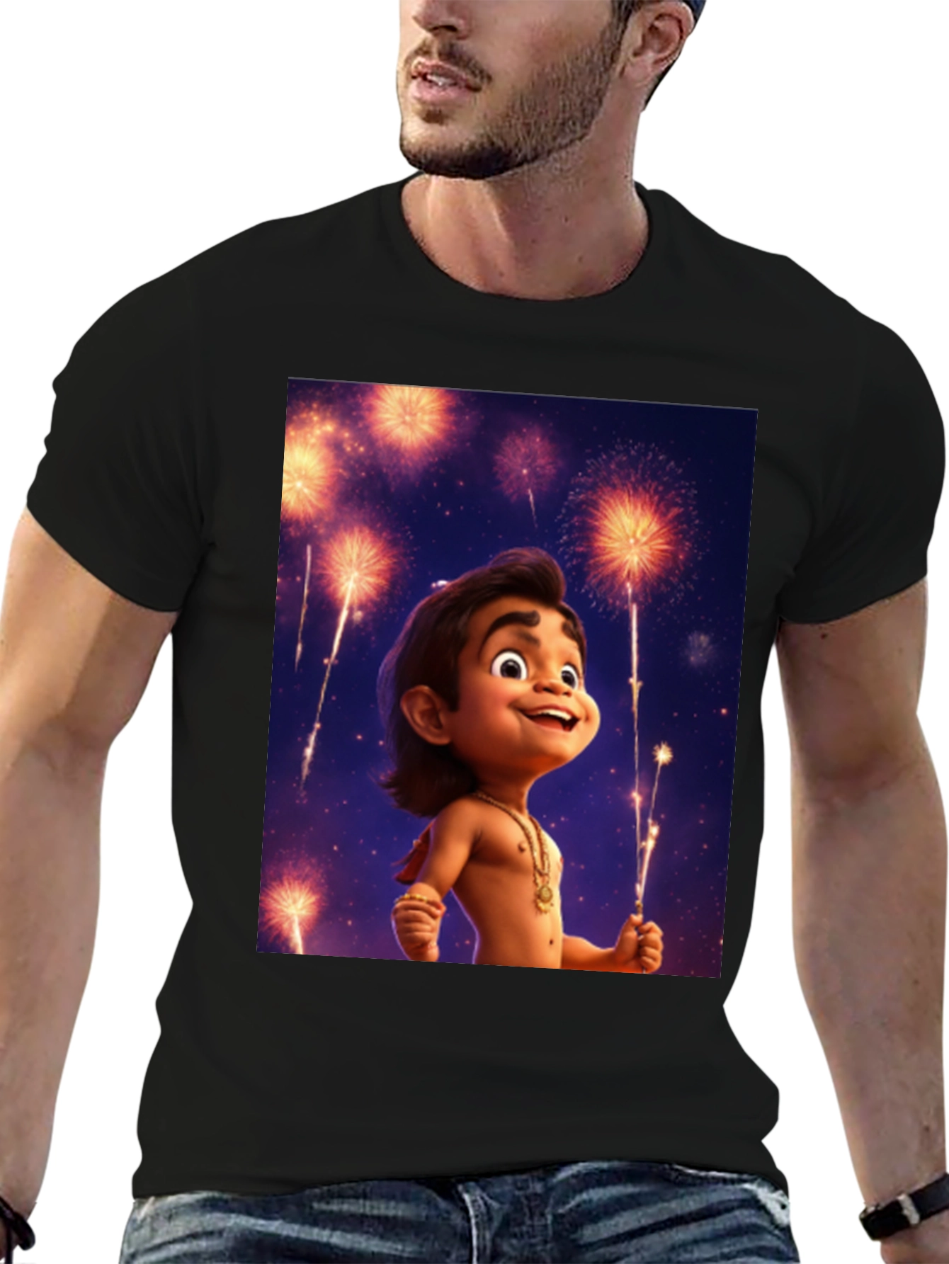 Maui Fireworks Cartoon T-Shirt - 6