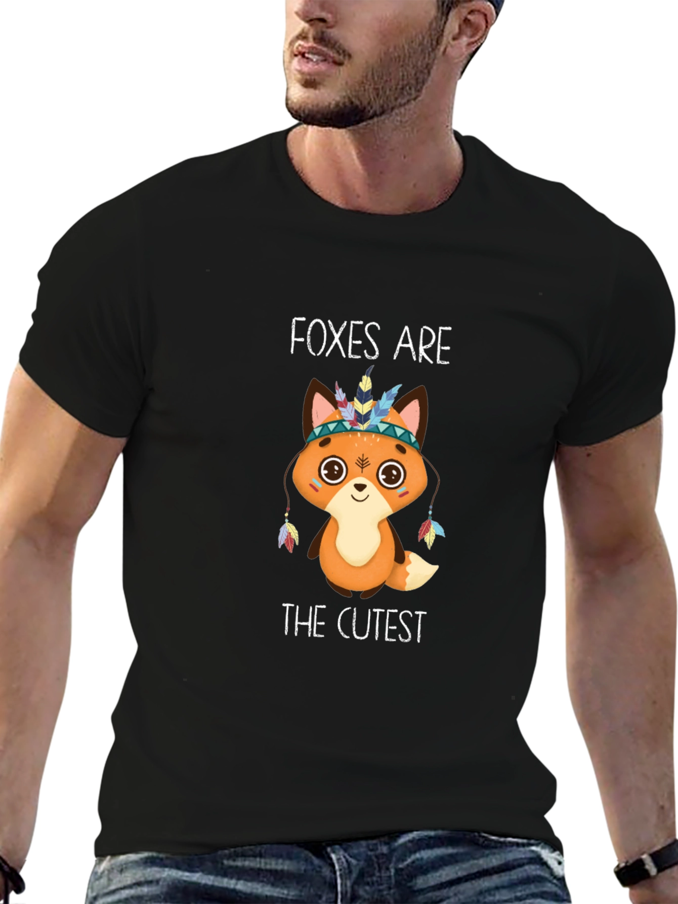 Black Foxes Are The Cutest T-Shirt - Black view 6