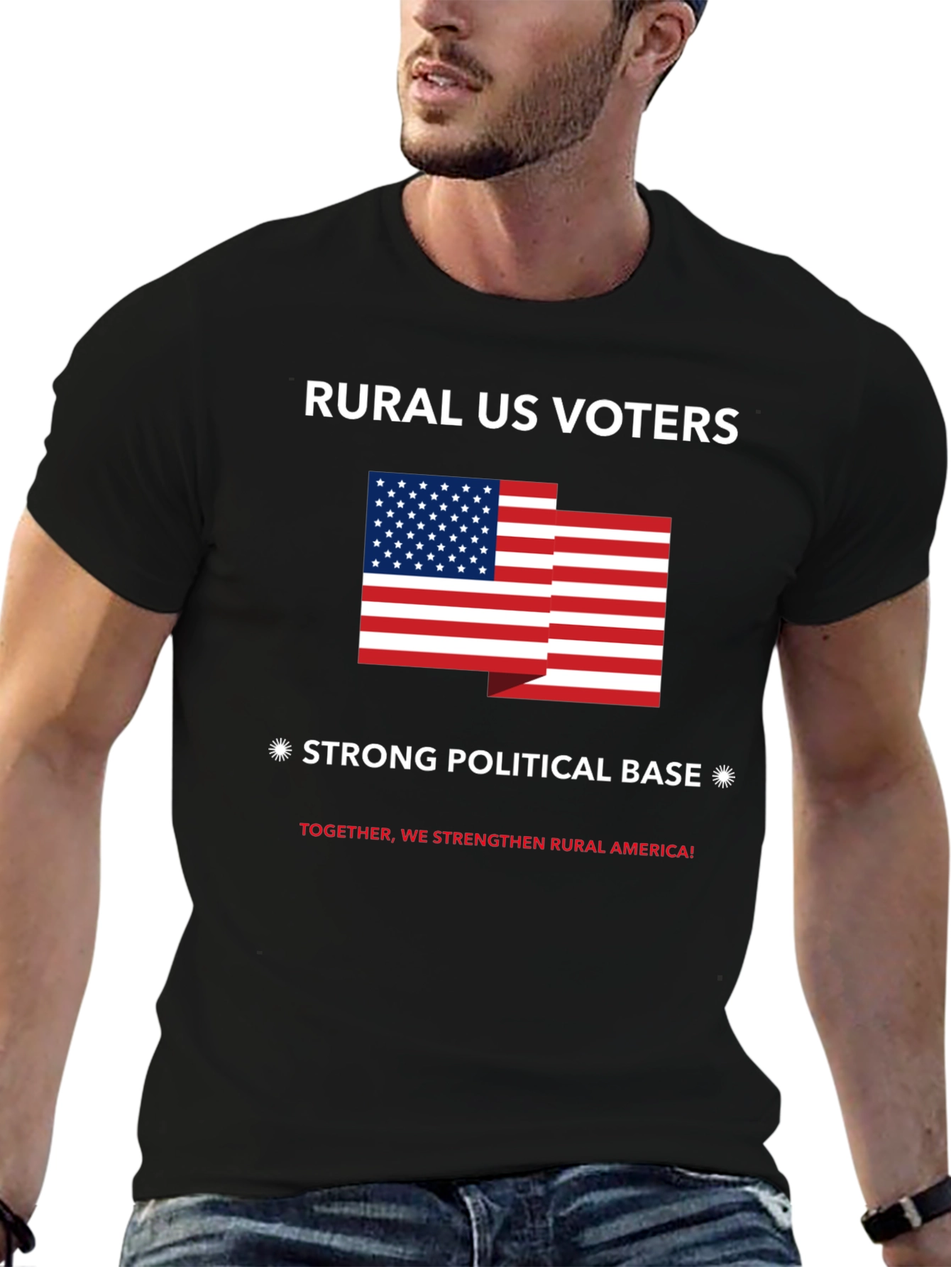 Black Rural US Voters Strong Political Base T-Shirt view 6