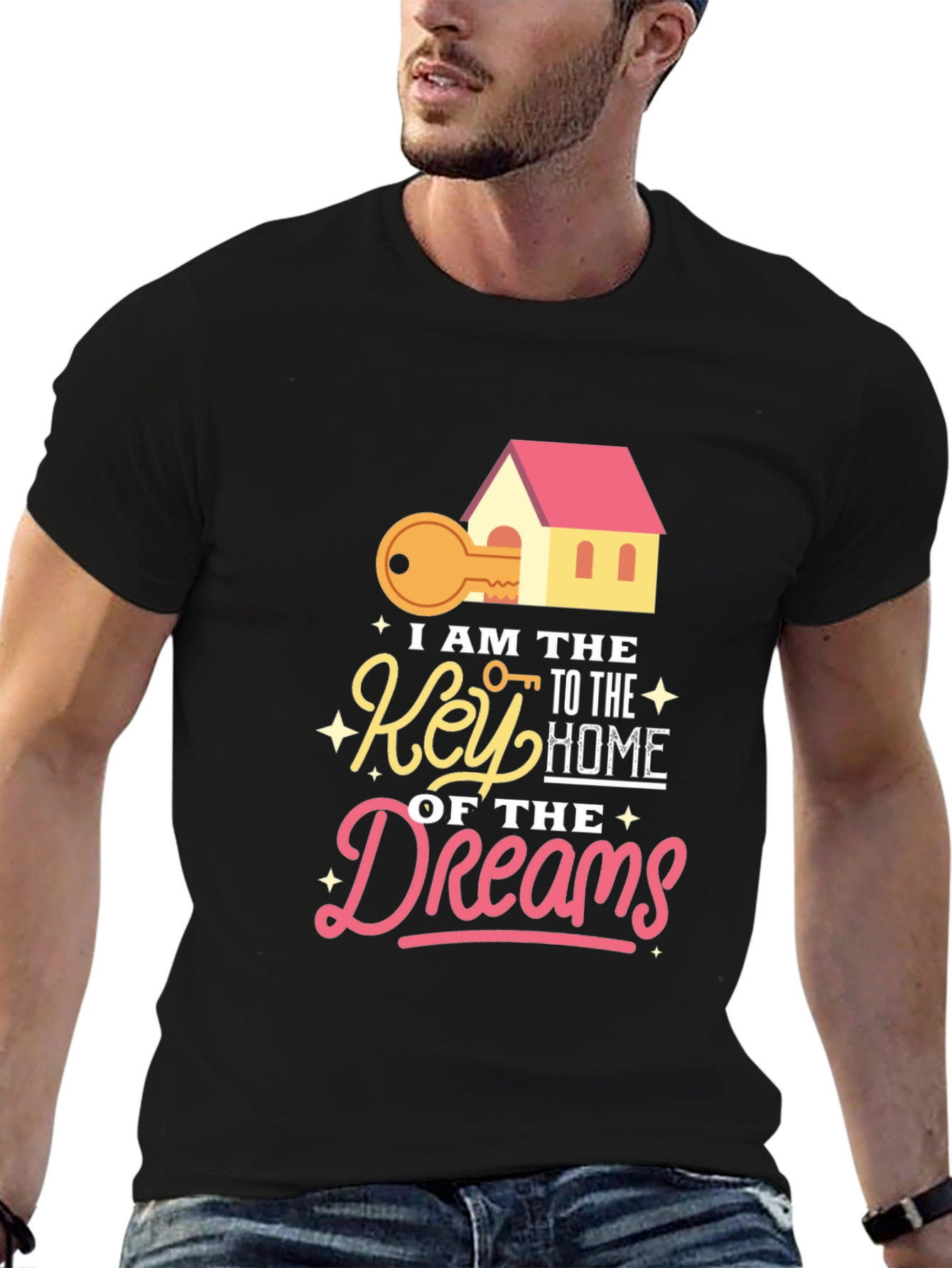 Black Key To Home Dreams Graphic T-Shirt view 6