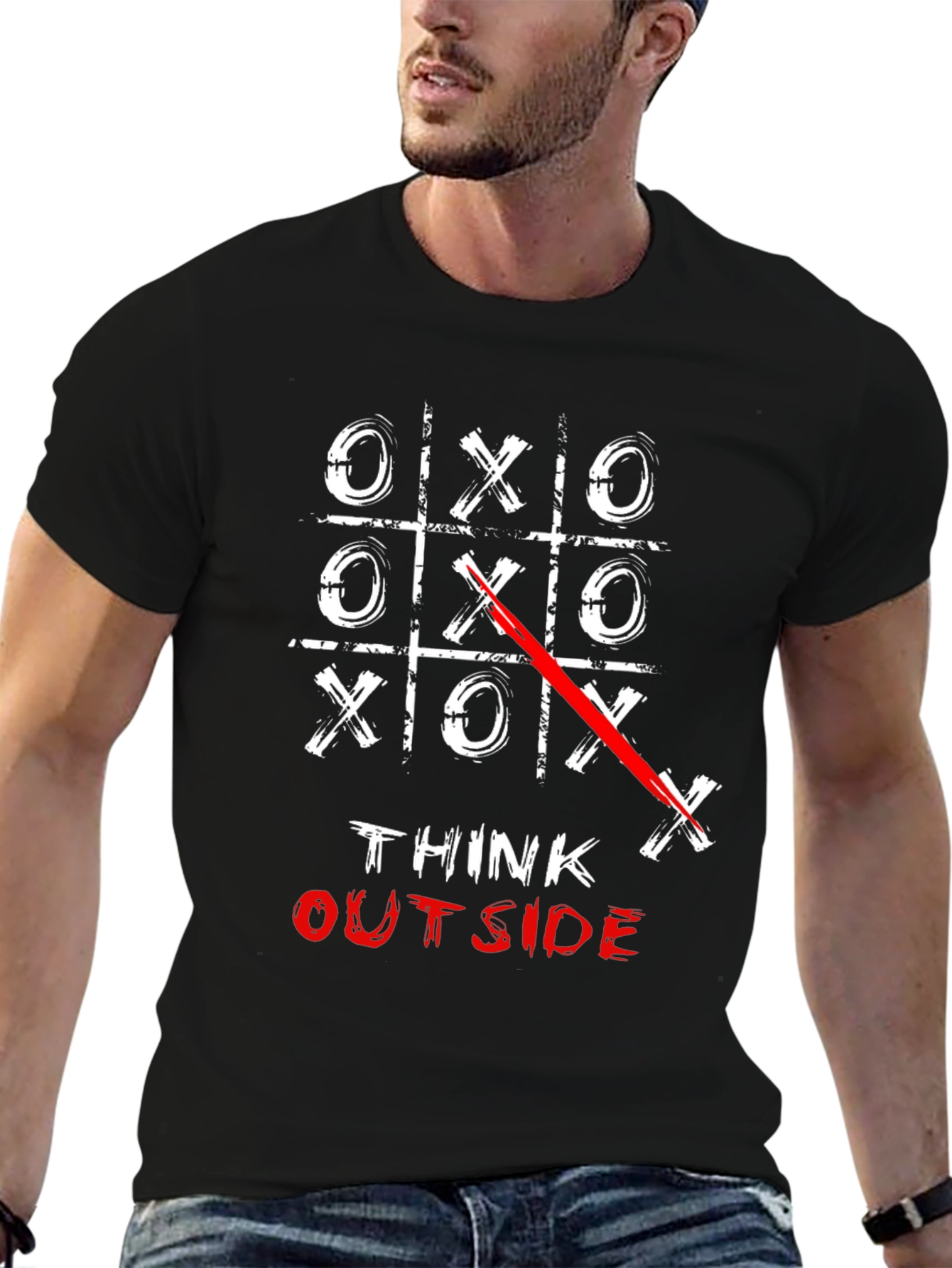 Black Think Outside the Box T-Shirt view 6