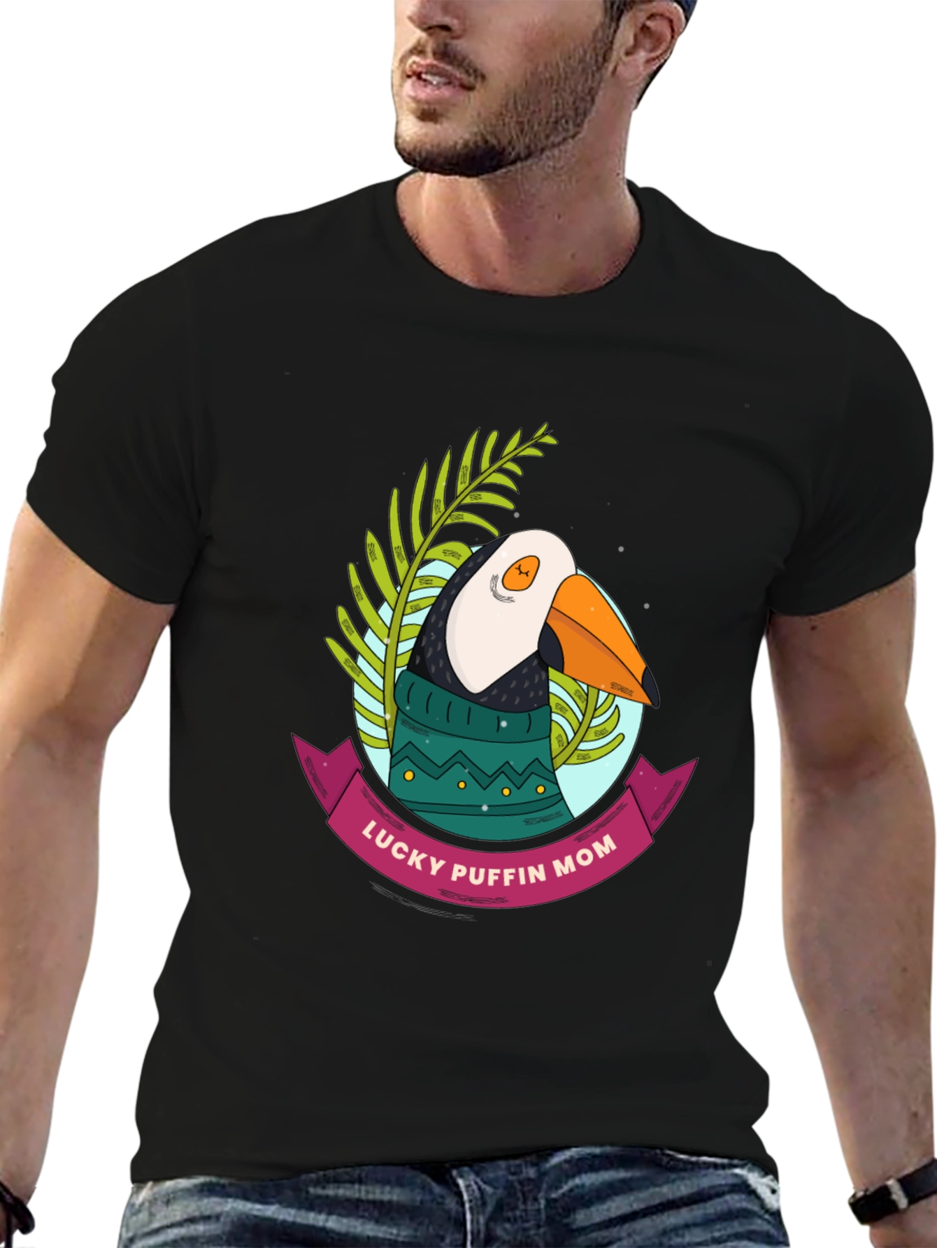 Lucky Puffin Mom Graphic T-Shirt - Unisex - 6
