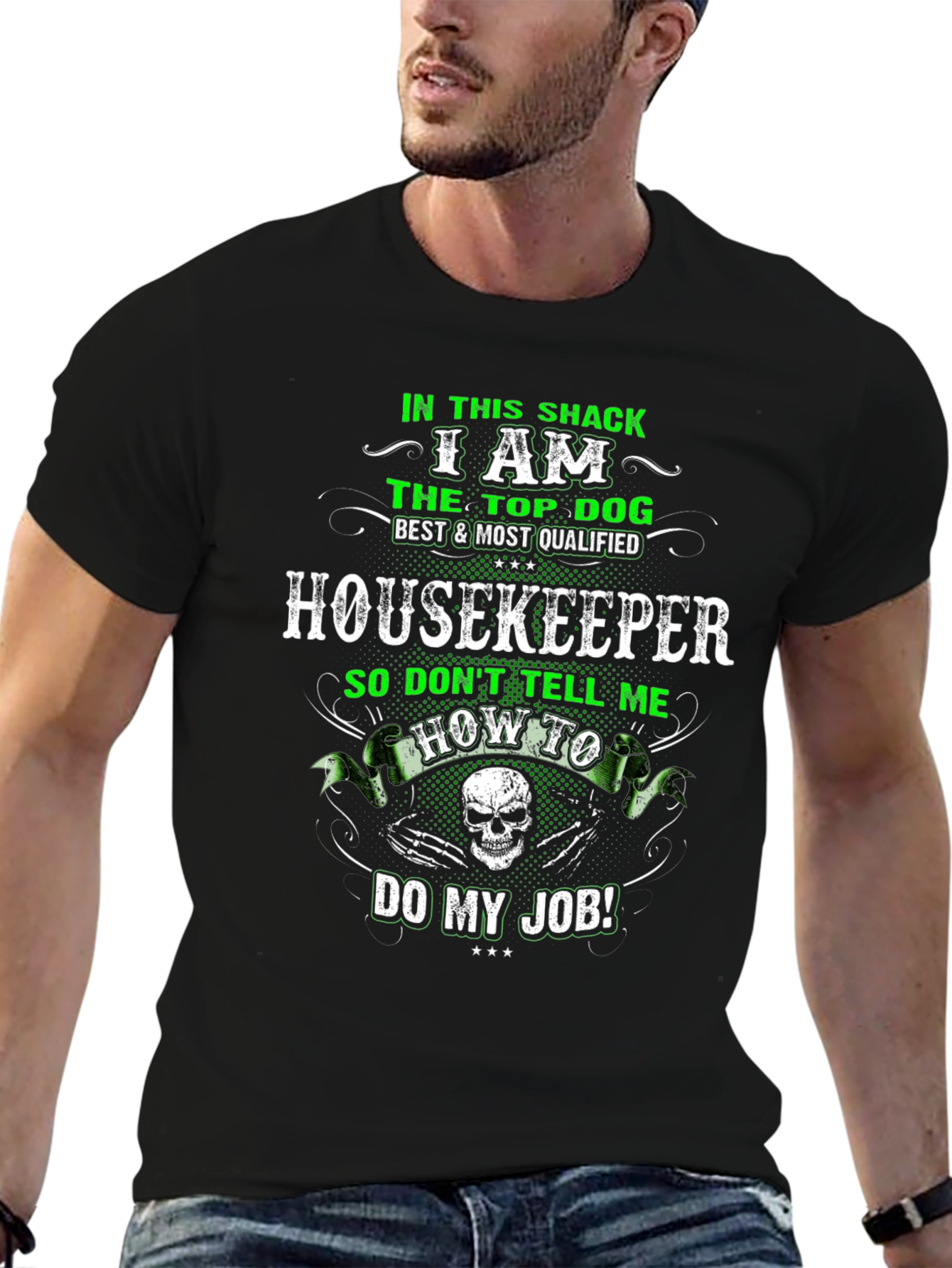 Black Housekeeper Top Dog Graphic Tee view 6