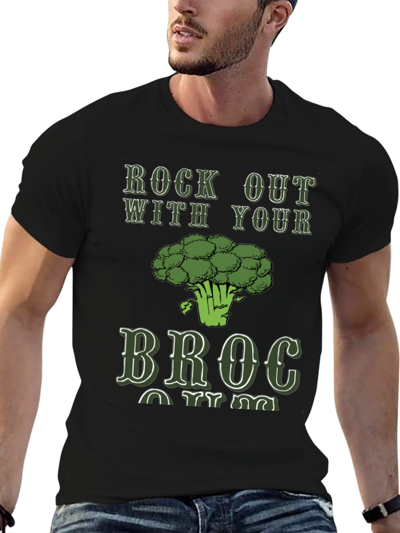 Black Rock Out With Your Broc T-Shirt view 6