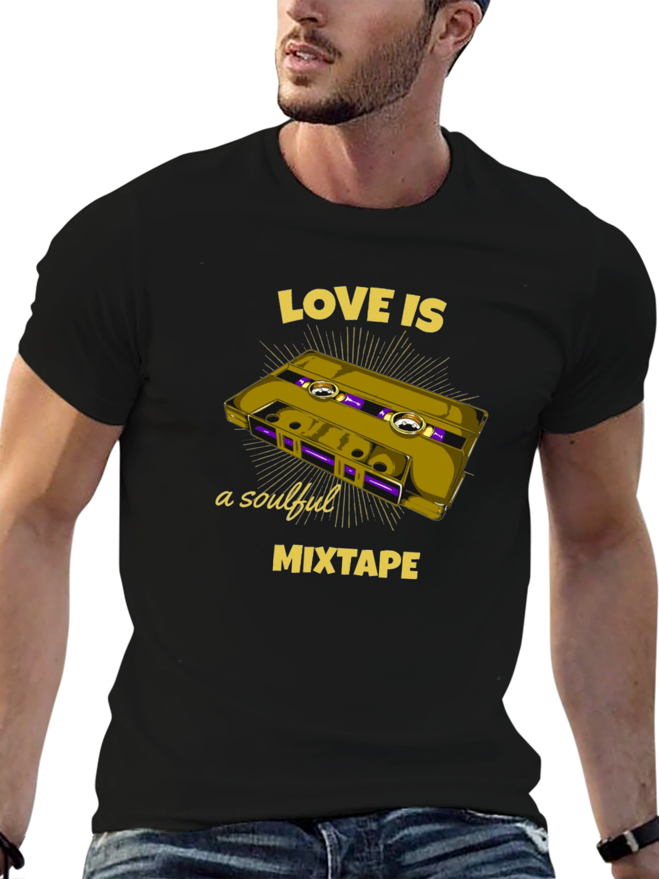 Black Love is a Soulful Mixtape Graphic Tee view 6