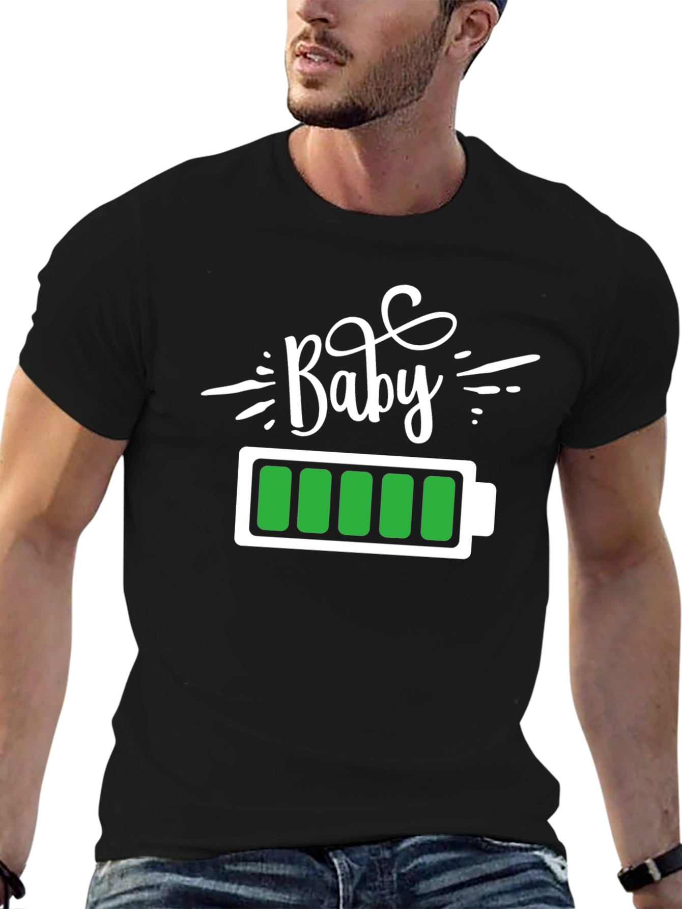 Black Baby Full Battery T-Shirt view 6