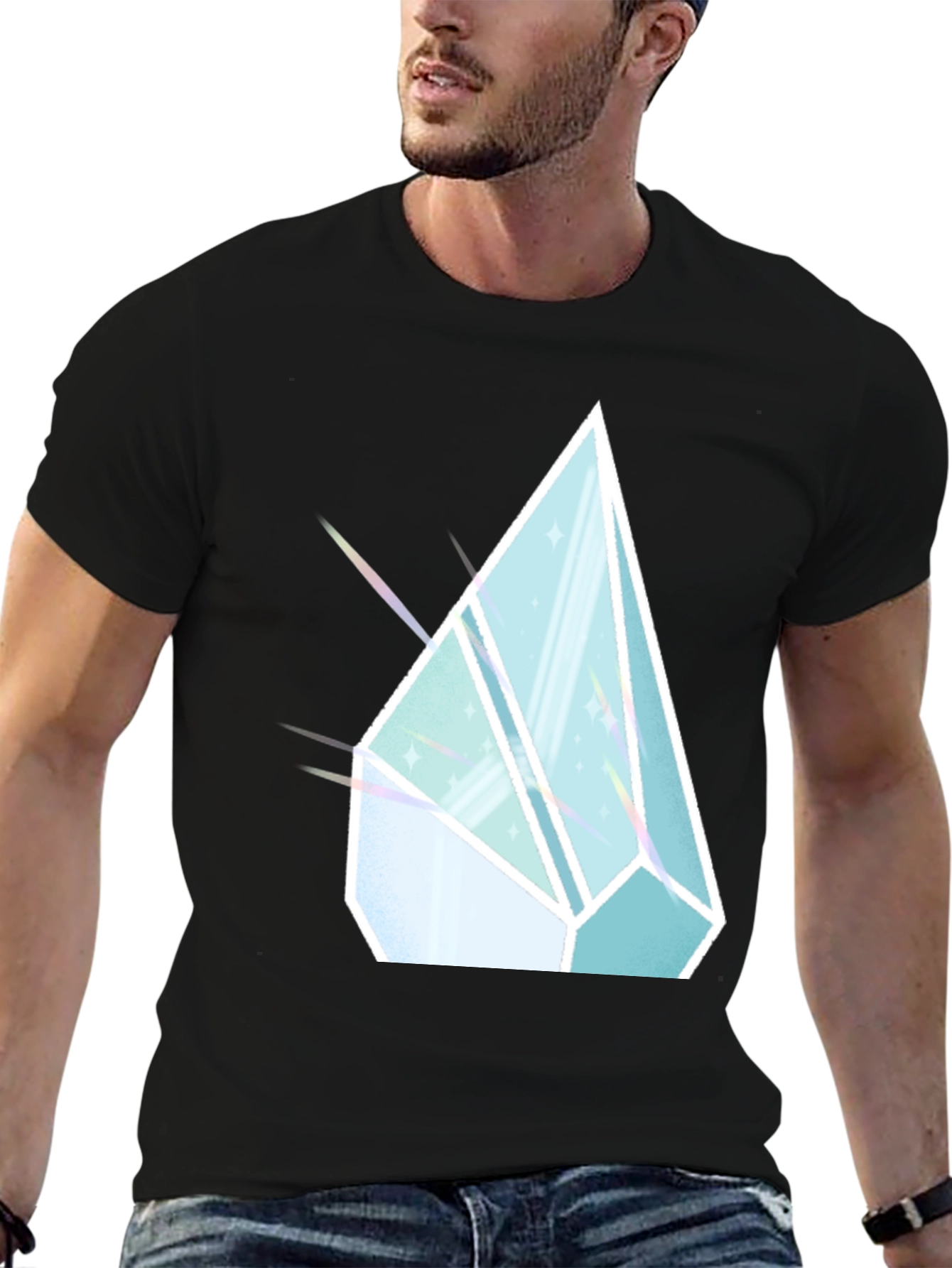 Black Prism Graphic T-Shirt - Modern Style view 6