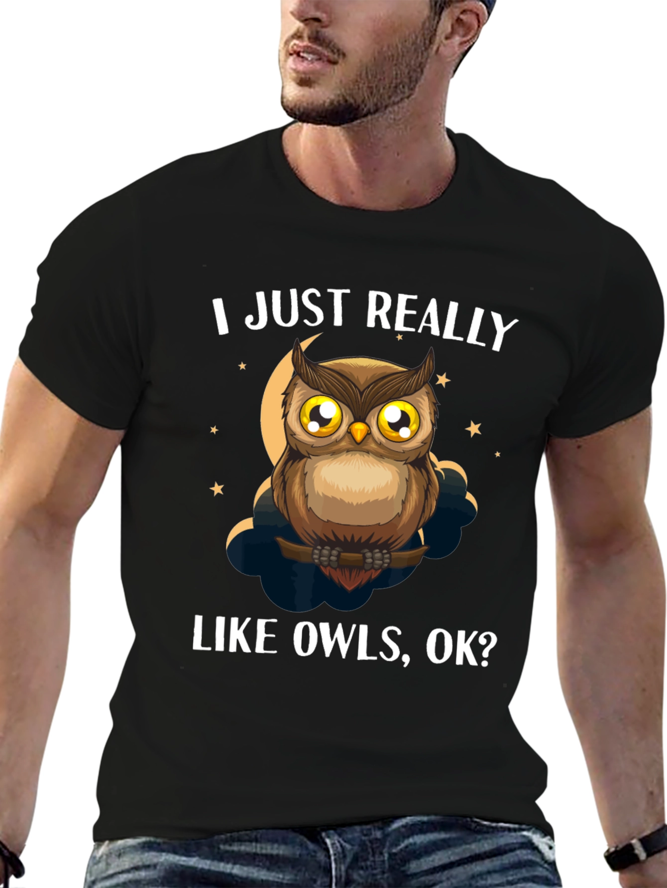 I Just Really Like Owls T-Shirt - Funny Owl Lover Tee - 6