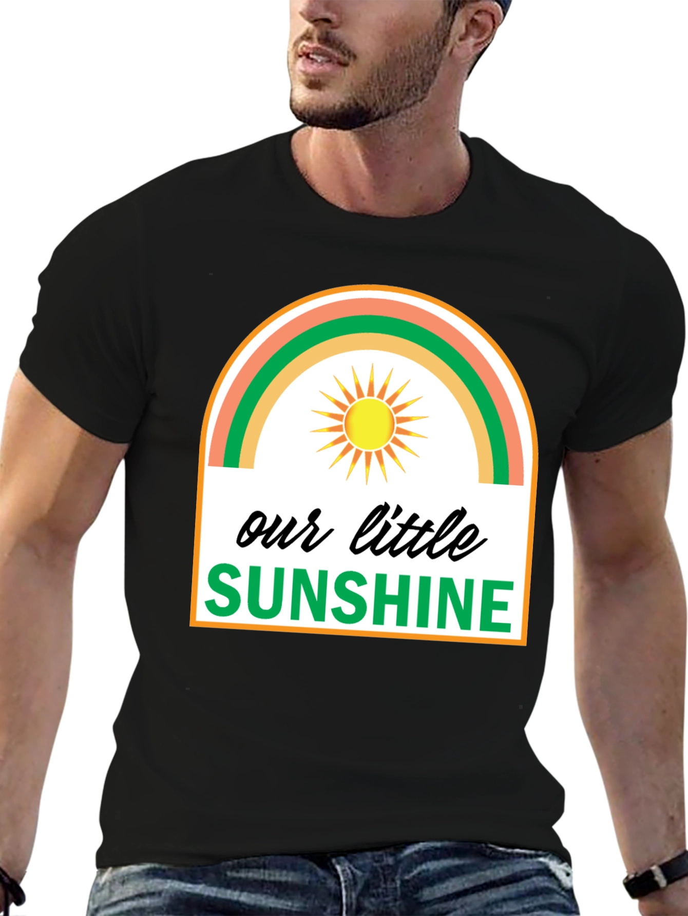 Black Our Little Sunshine Graphic Tee - Unisex view 6