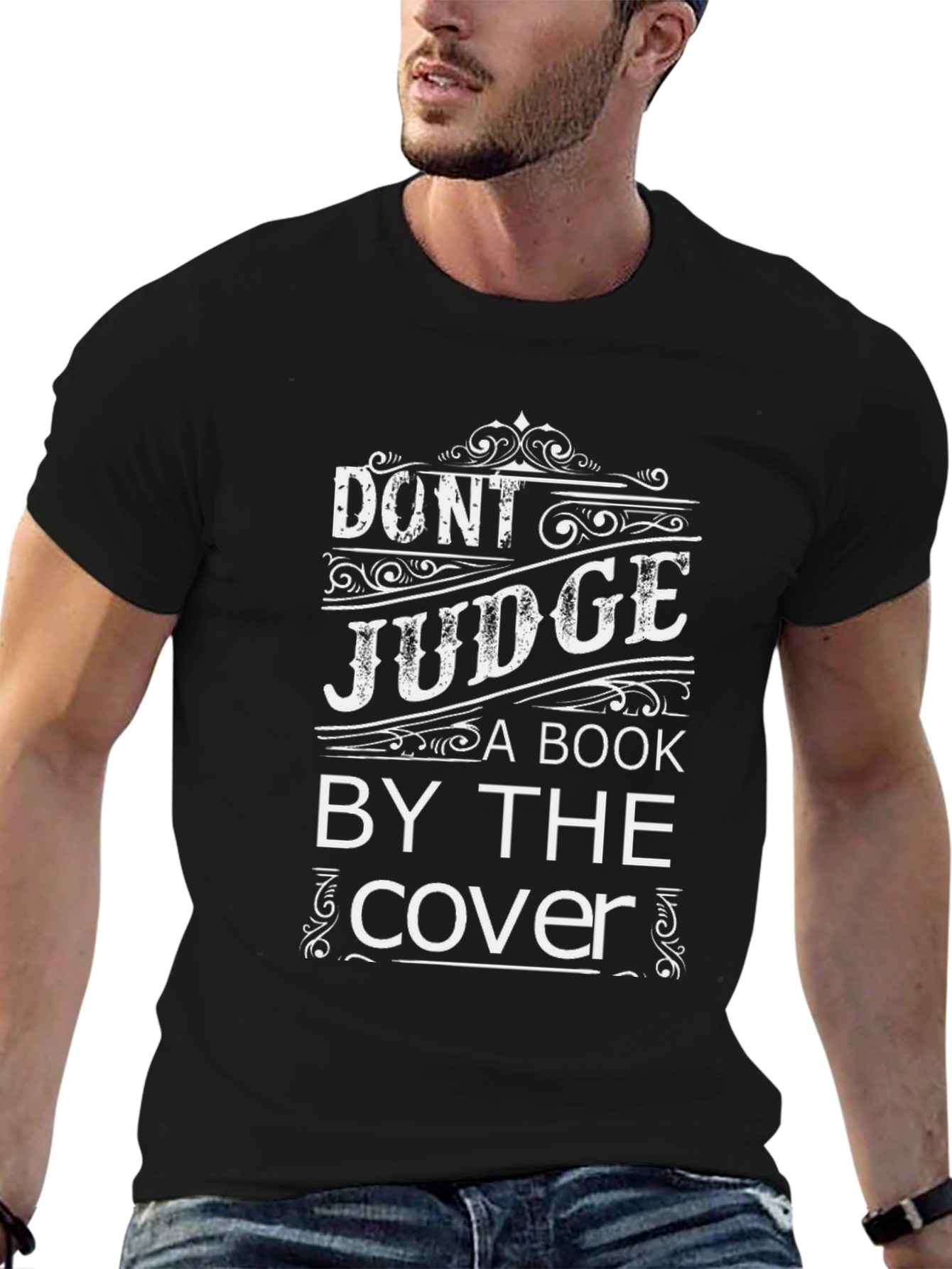 Black Don't Judge a Book T-Shirt view 6