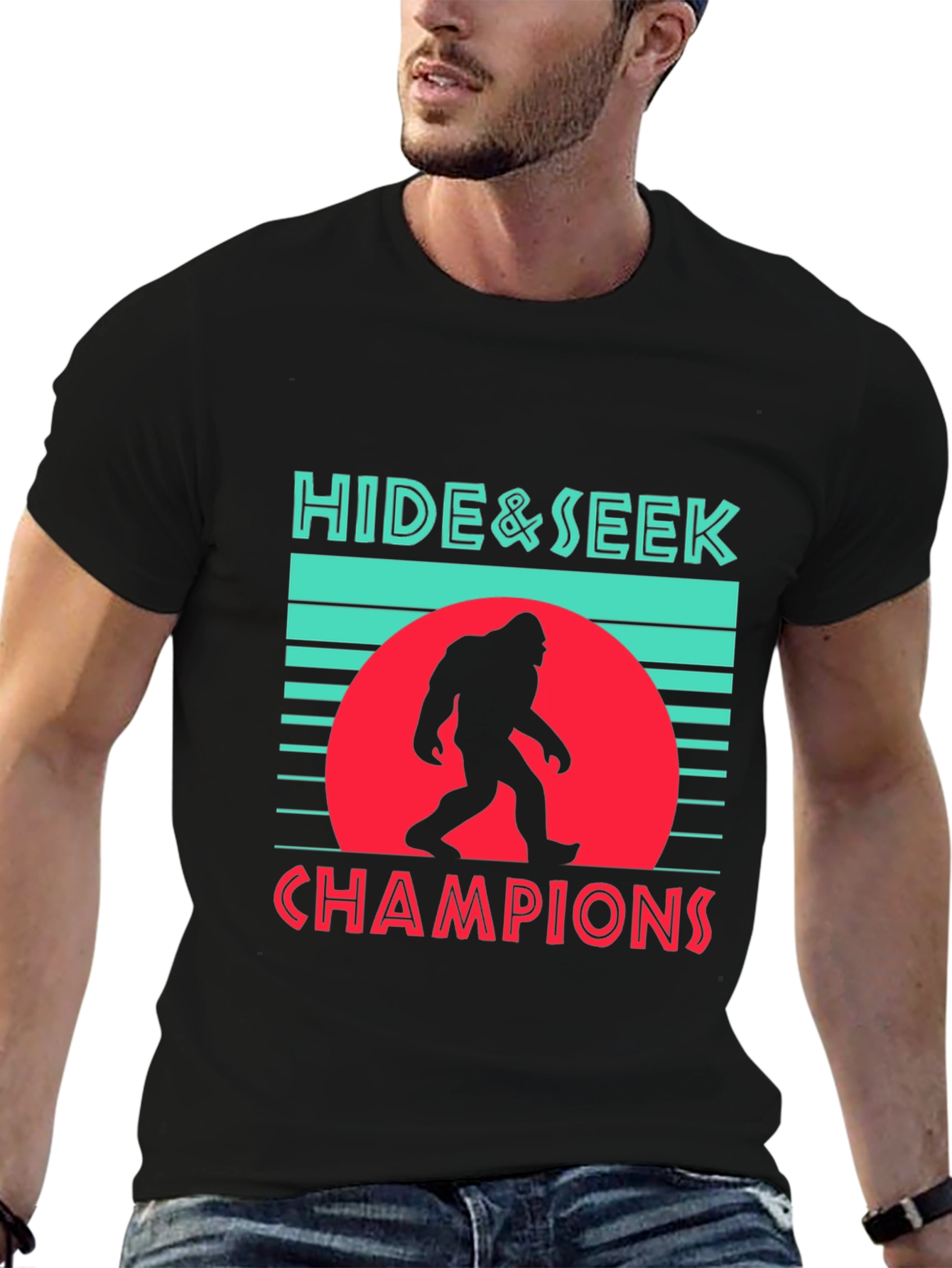 Black Hide & Seek Champions Bigfoot Graphic Tee view 6