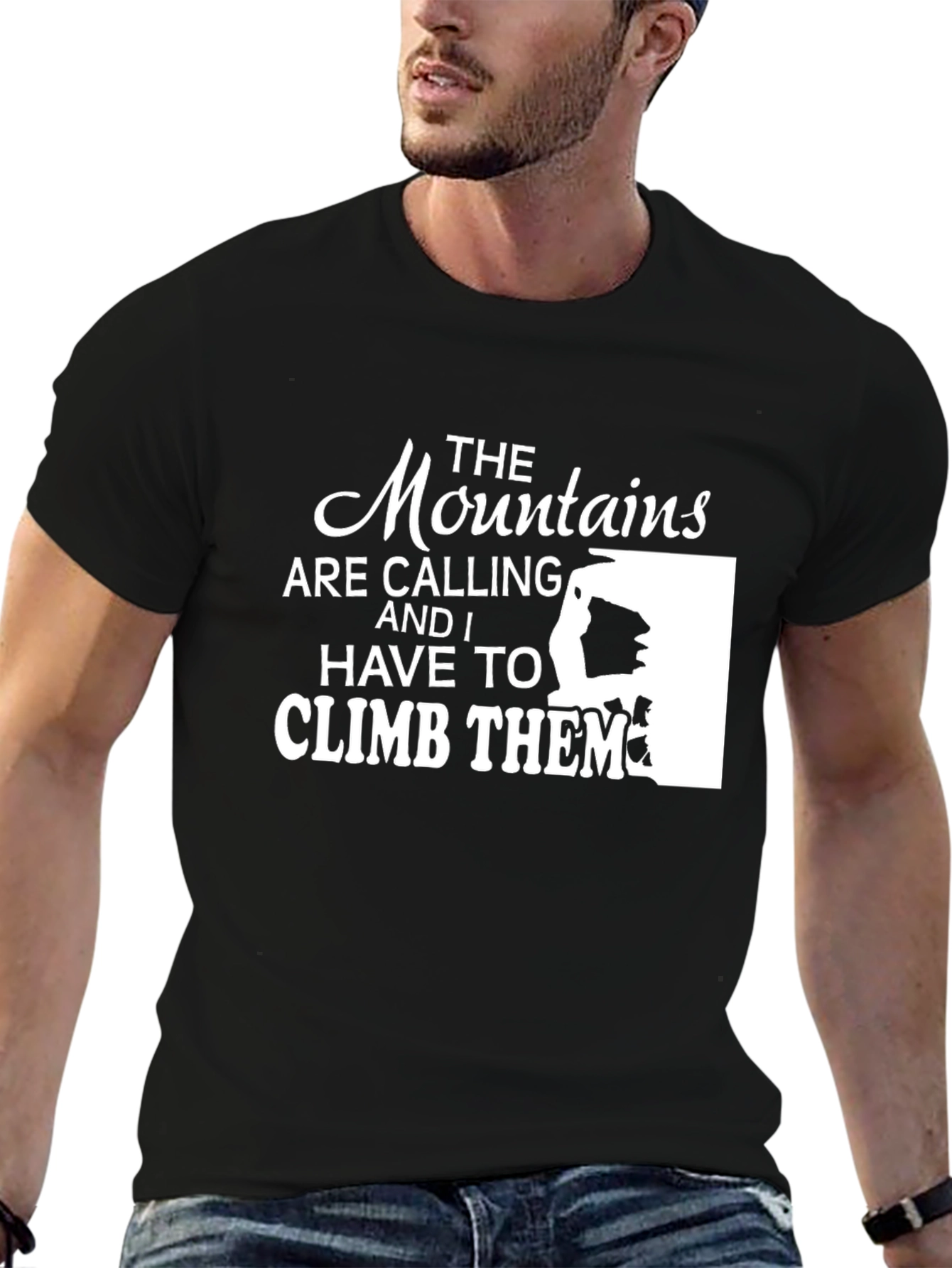 Black Mountains are Calling T-Shirt - Climber Tee view 6