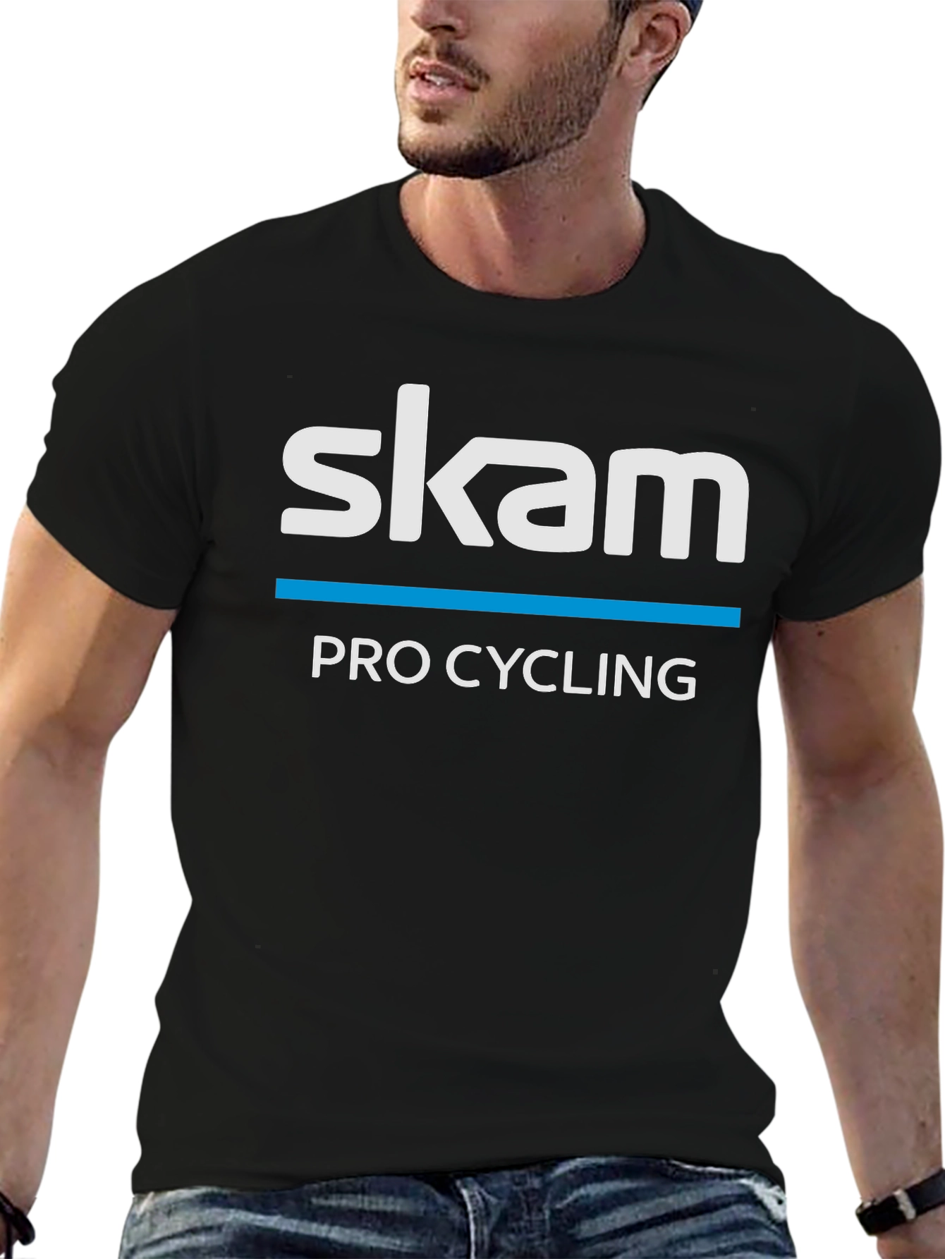 Black Skam Pro Cycling Black T-Shirt - Sportswear Apparel view 6