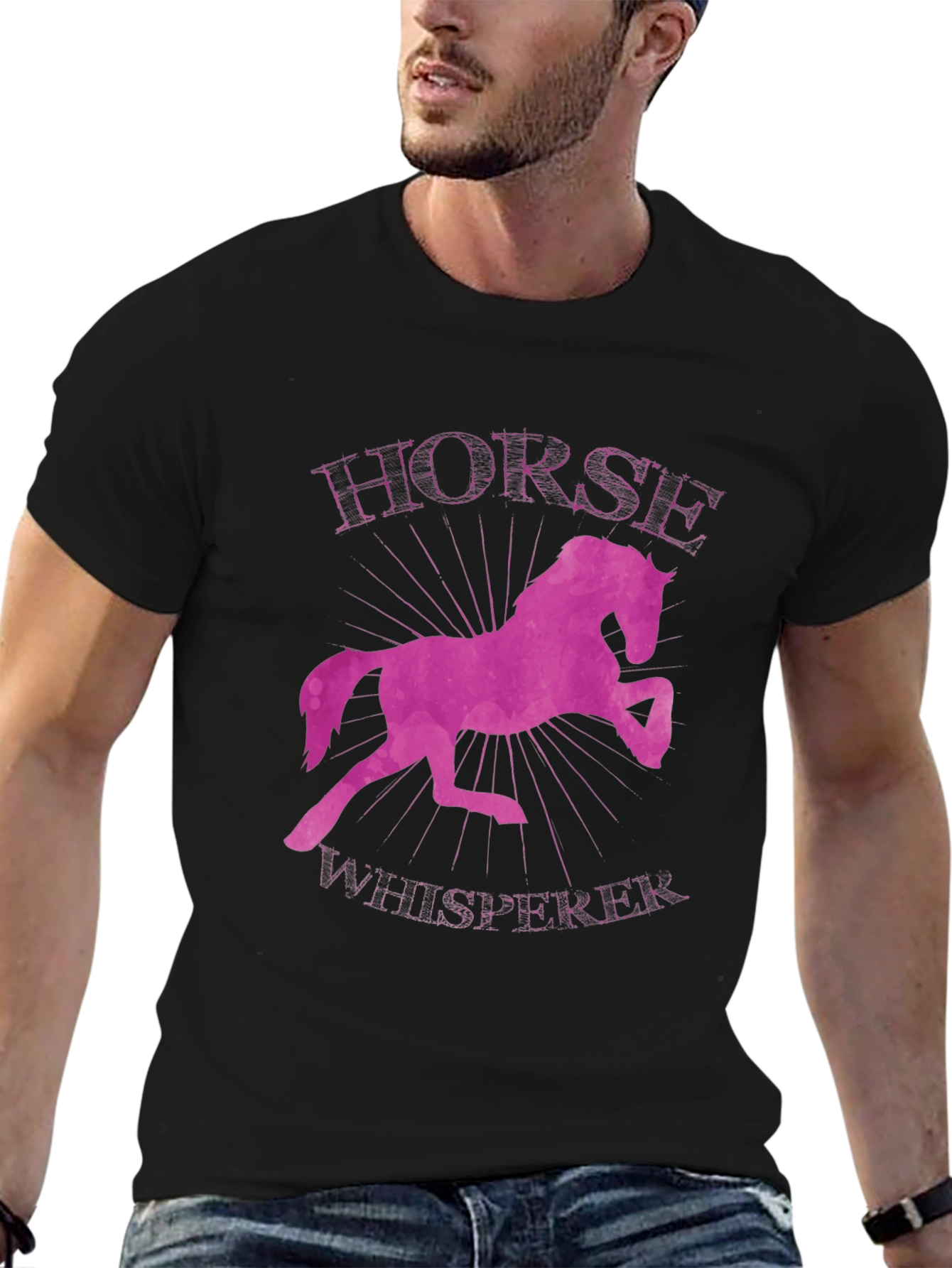 Black Horse Whisperer Graphic Tee view 6