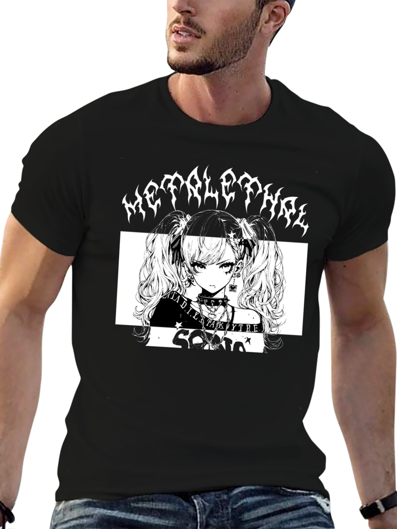 Black Metal Lethal Idol Core Black T-Shirt view 6