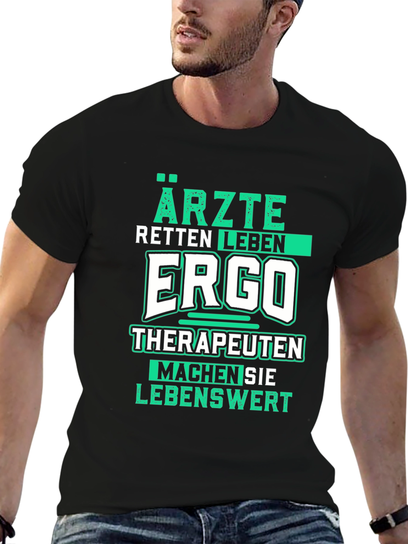 Black Ärzte Retten Leben Funny T-Shirt view 6