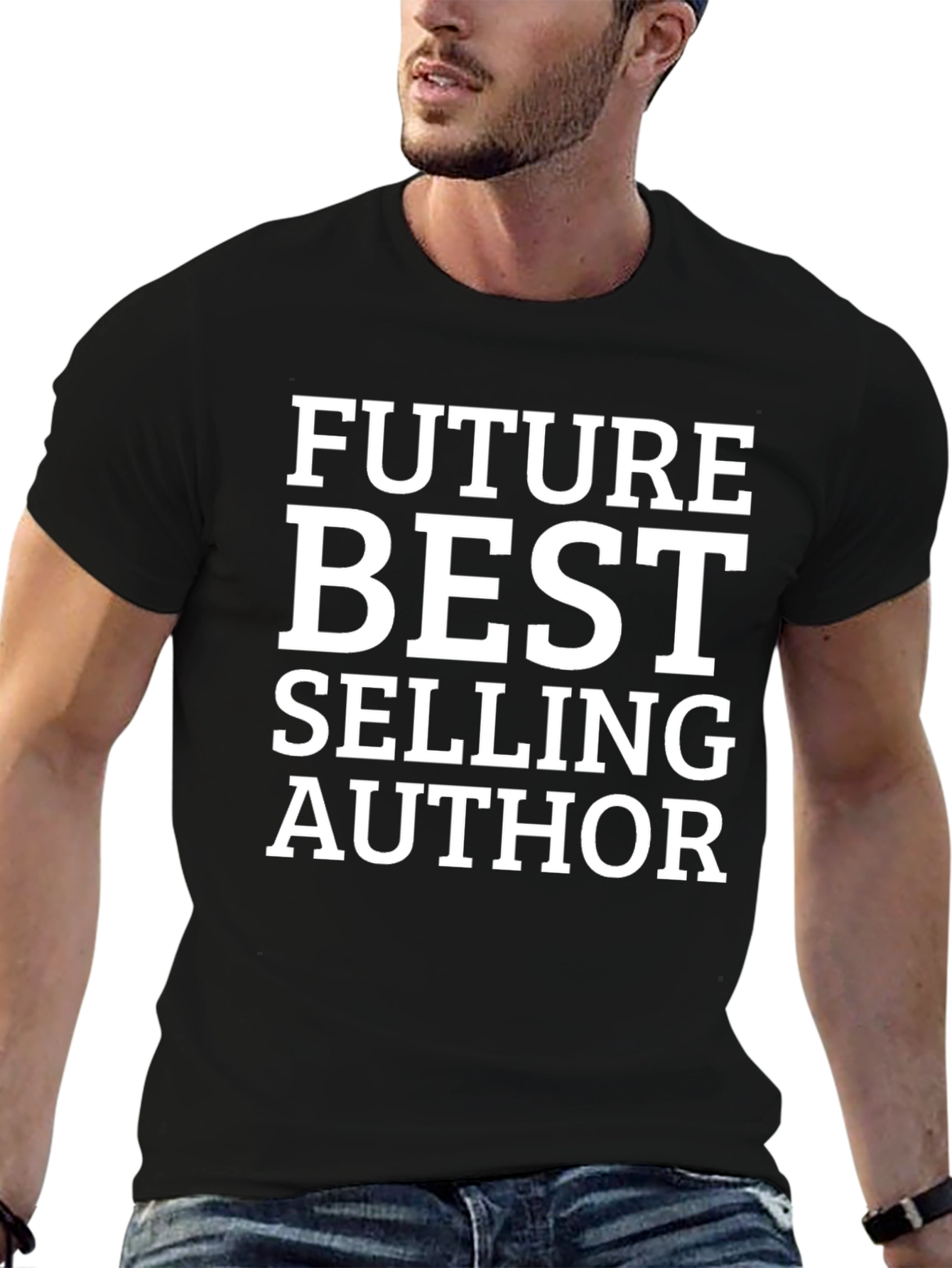 Black Future Best Selling Author Black T-Shirt view 6