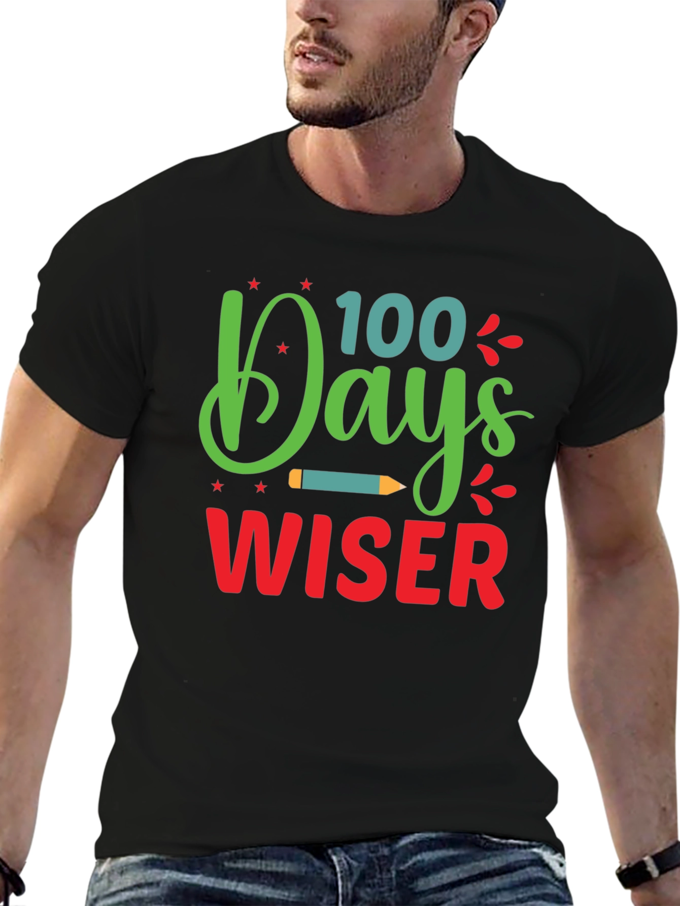 100 Days Wiser T-Shirt - Back to School Apparel - 6