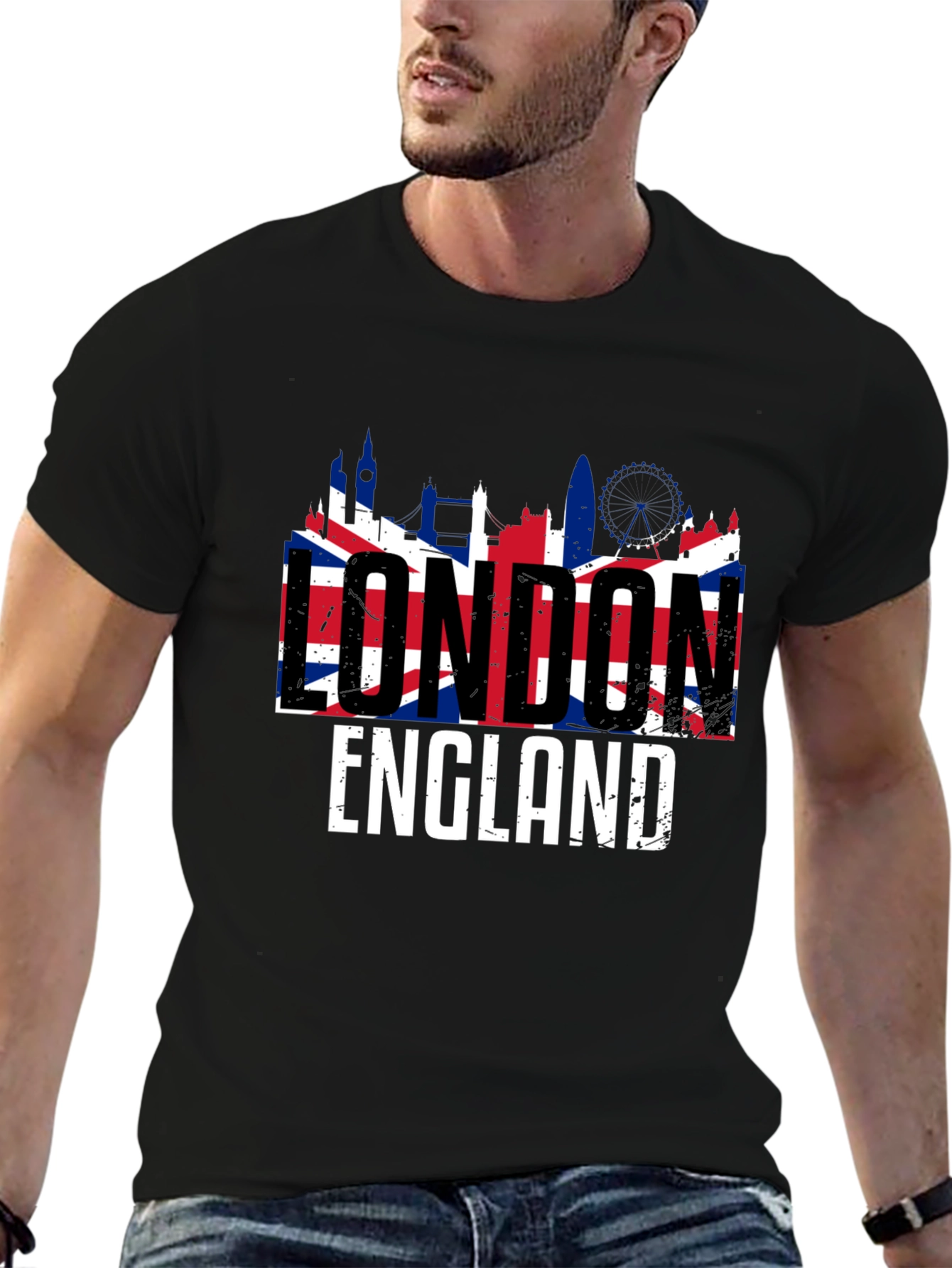 London England Union Jack Men's T-Shirt - 6