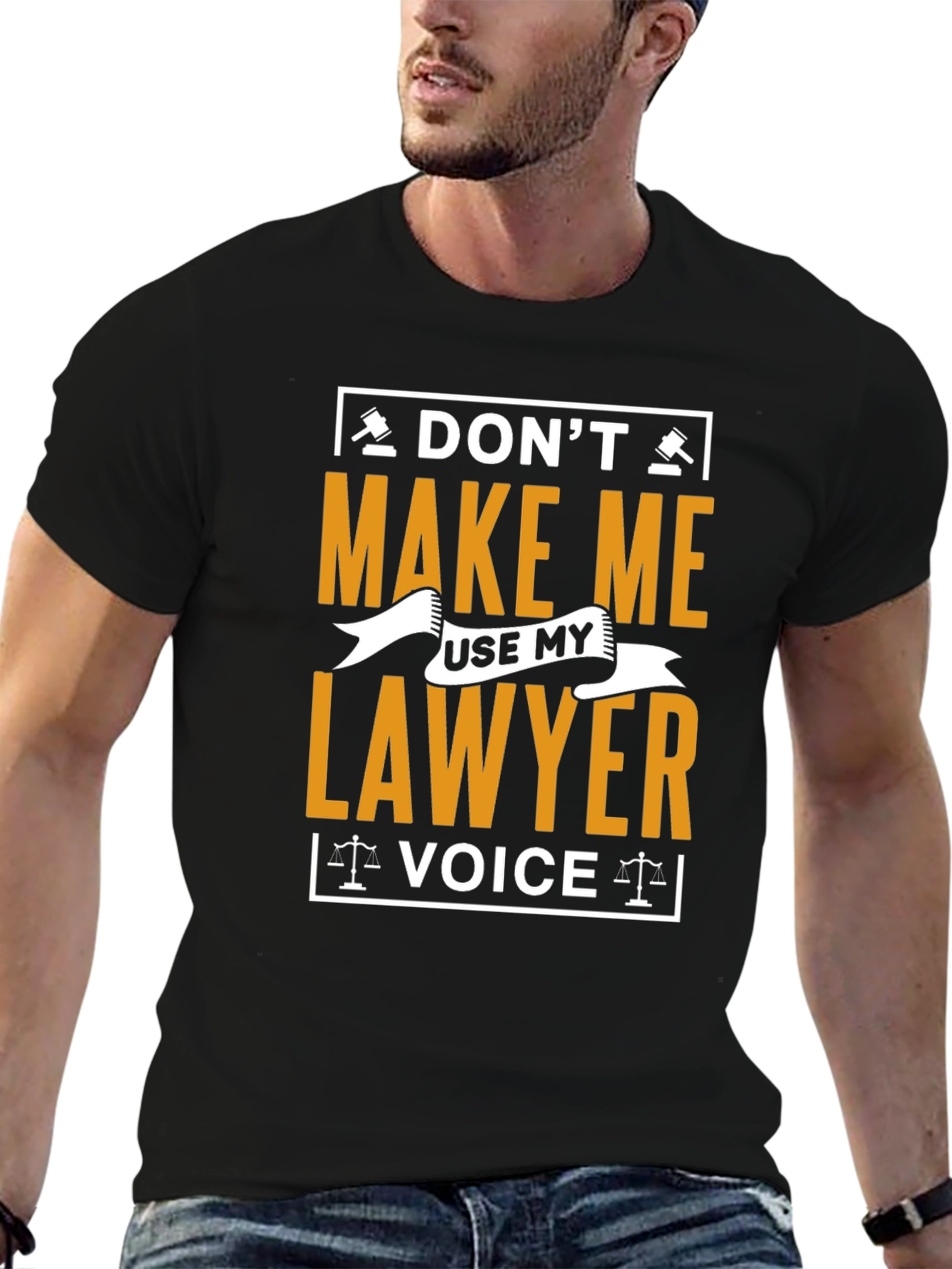 Black Don't Make Me Use My Lawyer Voice T-Shirt view 6