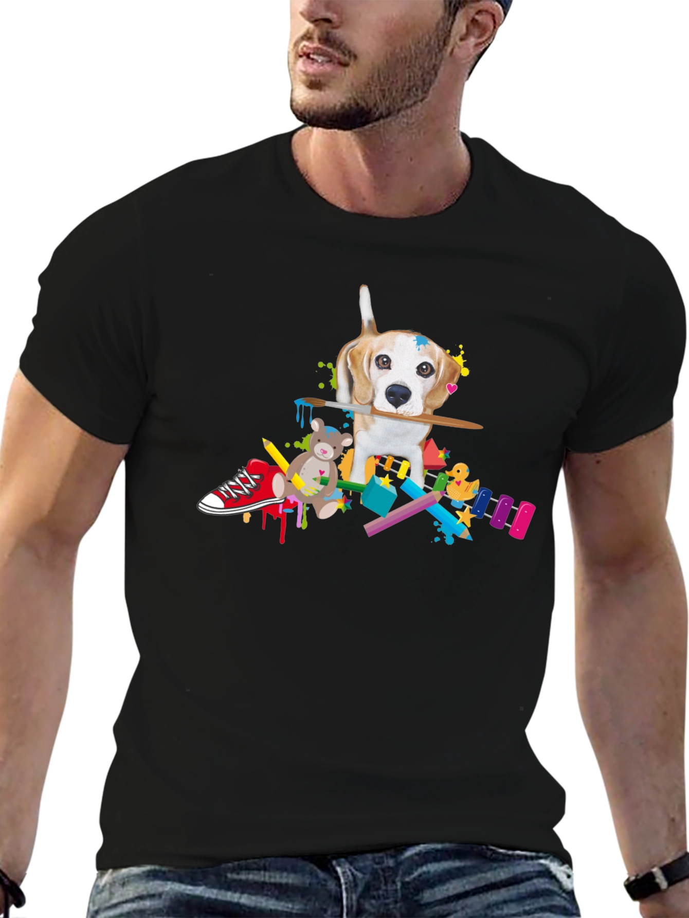 Black Dog Artist T-Shirt view 6