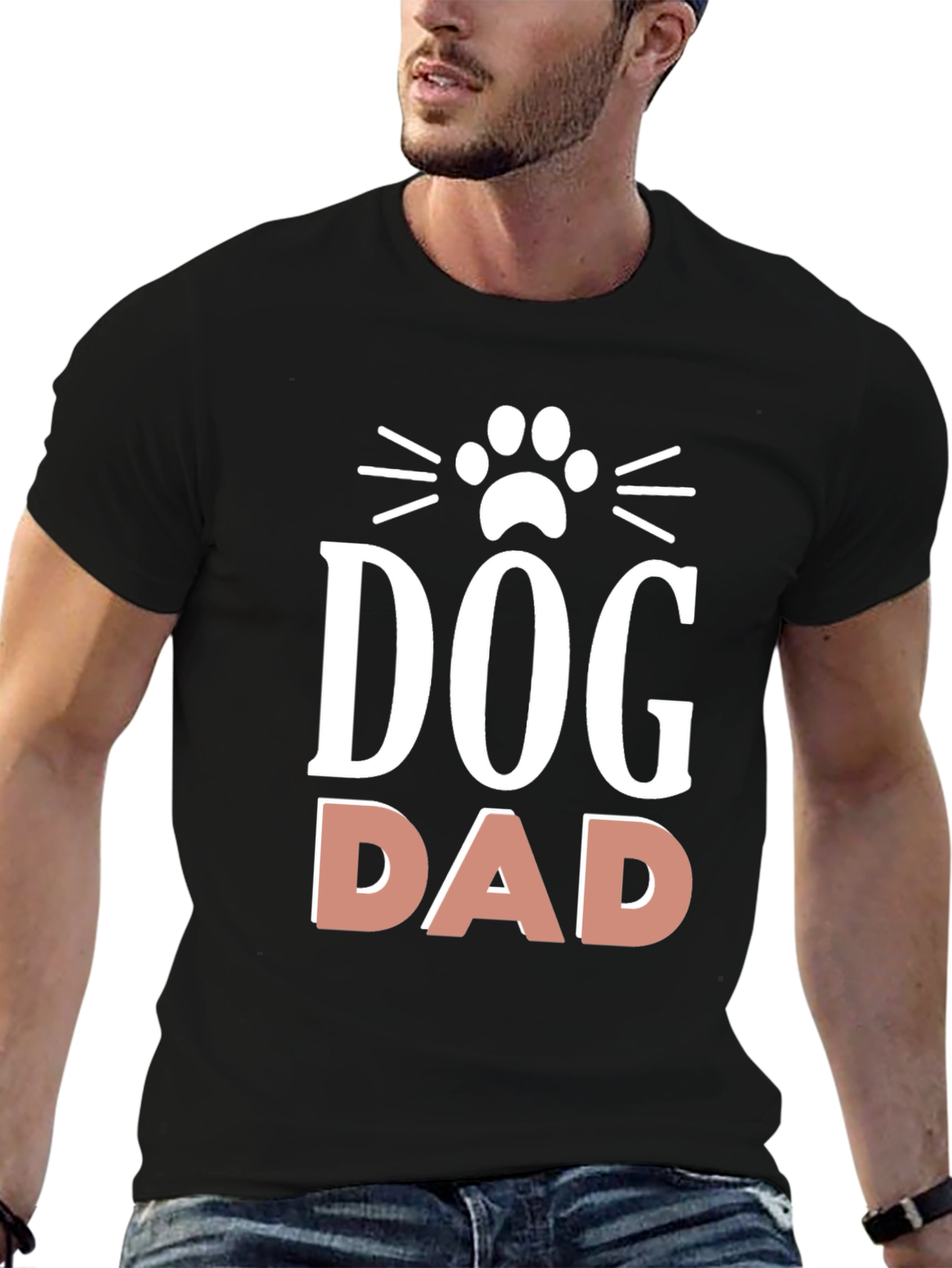 Black Dog Dad T-Shirt - Pet Lover Apparel view 6