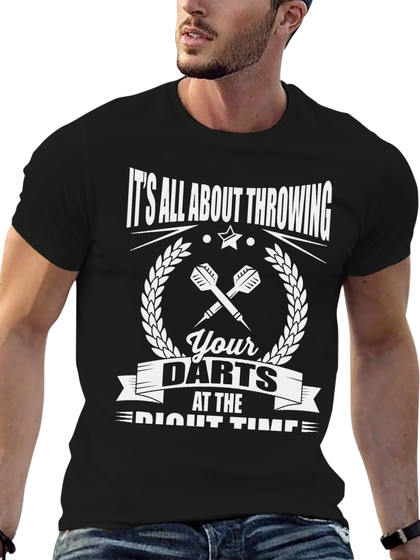 Darts Throwing T-Shirt - It's All About Throwing Darts - 6