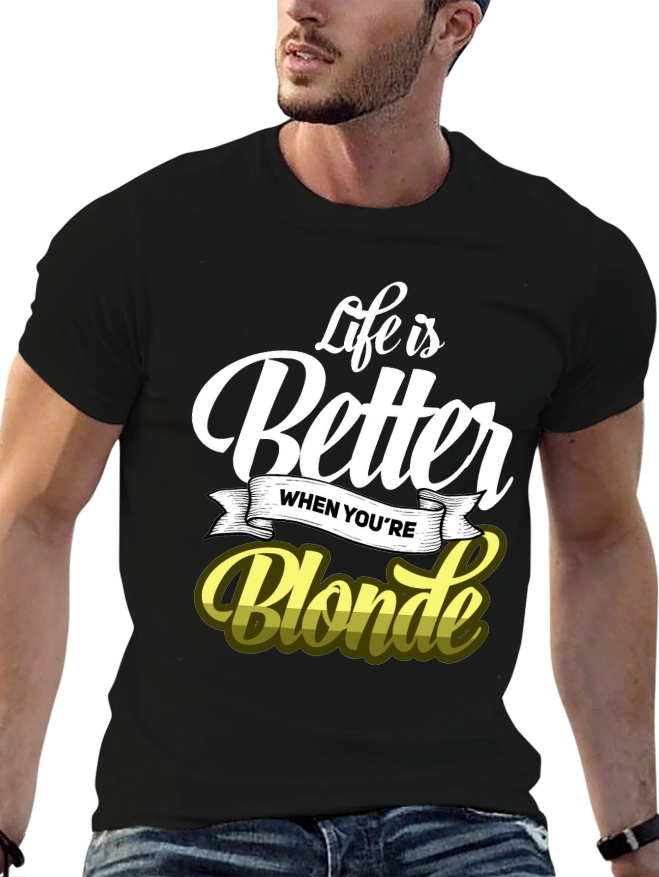 Black Life is Better When You're Blonde T-Shirt view 6