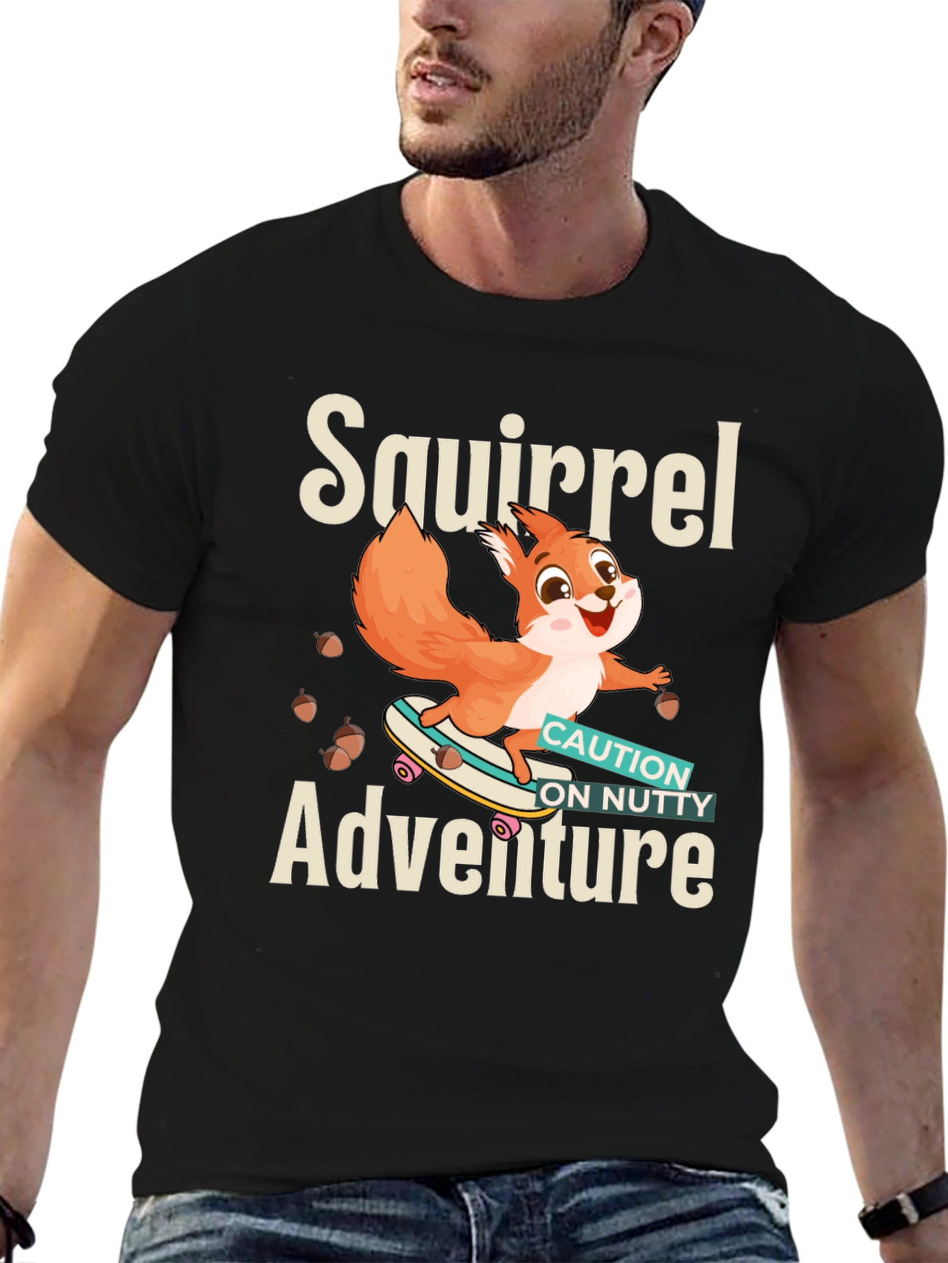 Black Squirrel Adventure T-Shirt view 6
