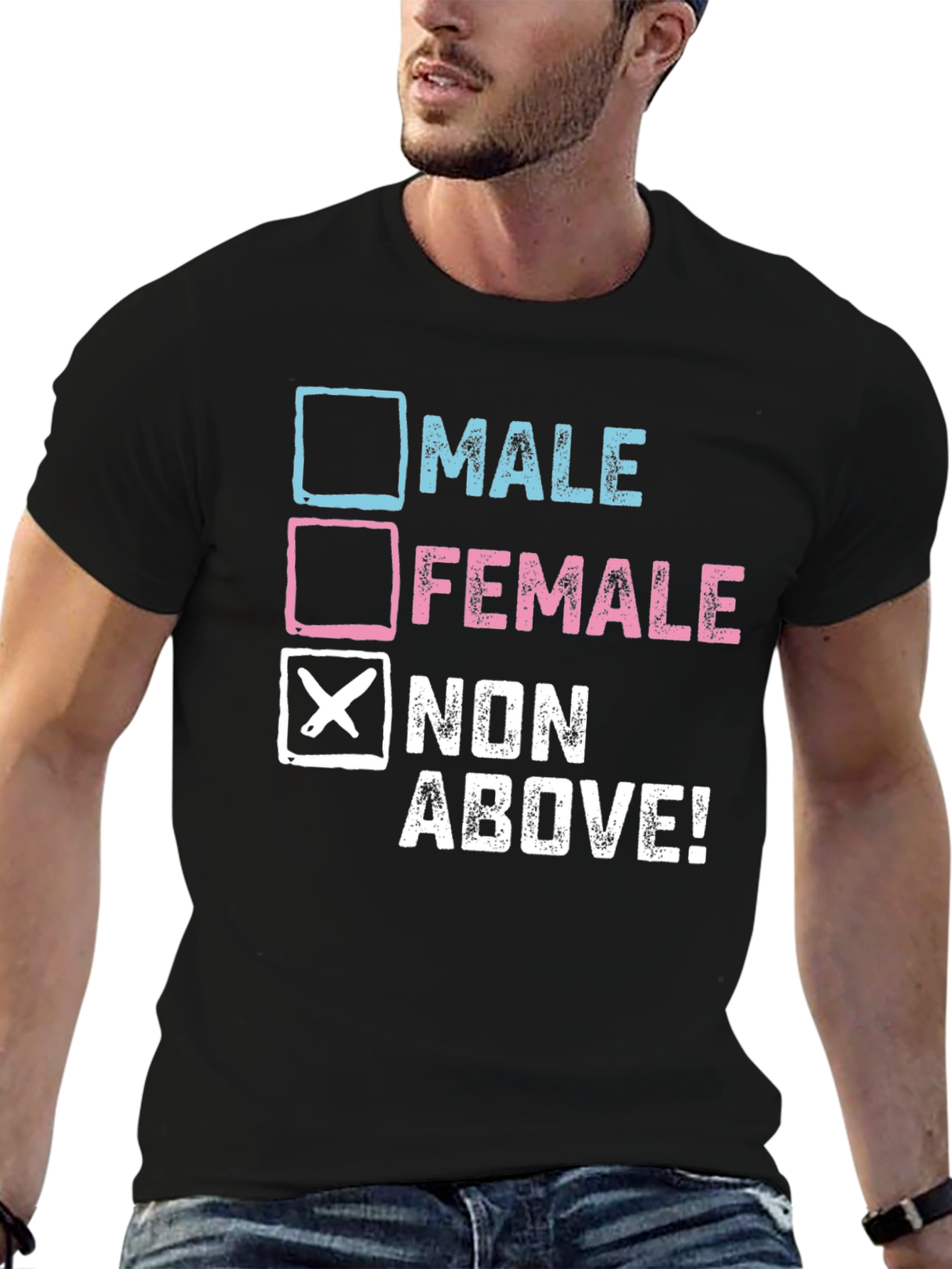 Black Non-Binary Choice T-Shirt view 6