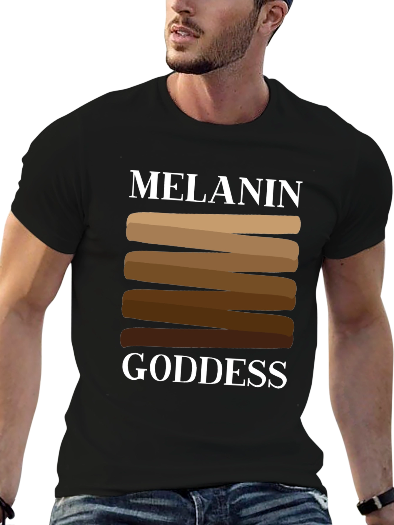 Black Melanin Goddess T-Shirt view 6