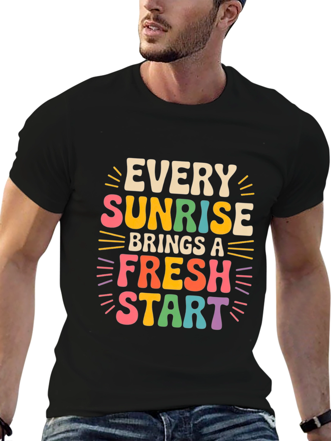 Black Sunrise Fresh Start Graphic Tee view 6