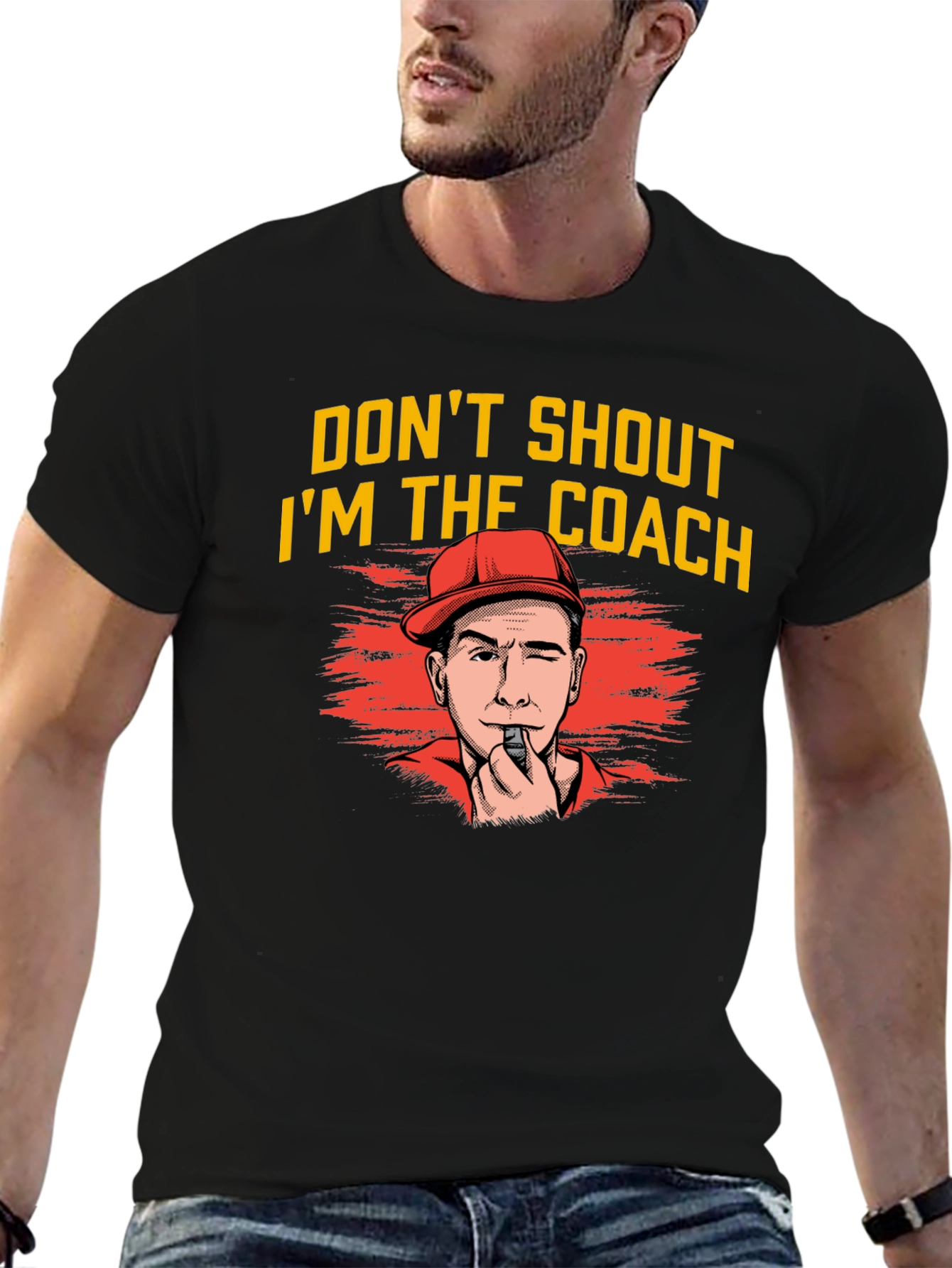 Black Don't Shout I'm The Coach T-Shirt view 6