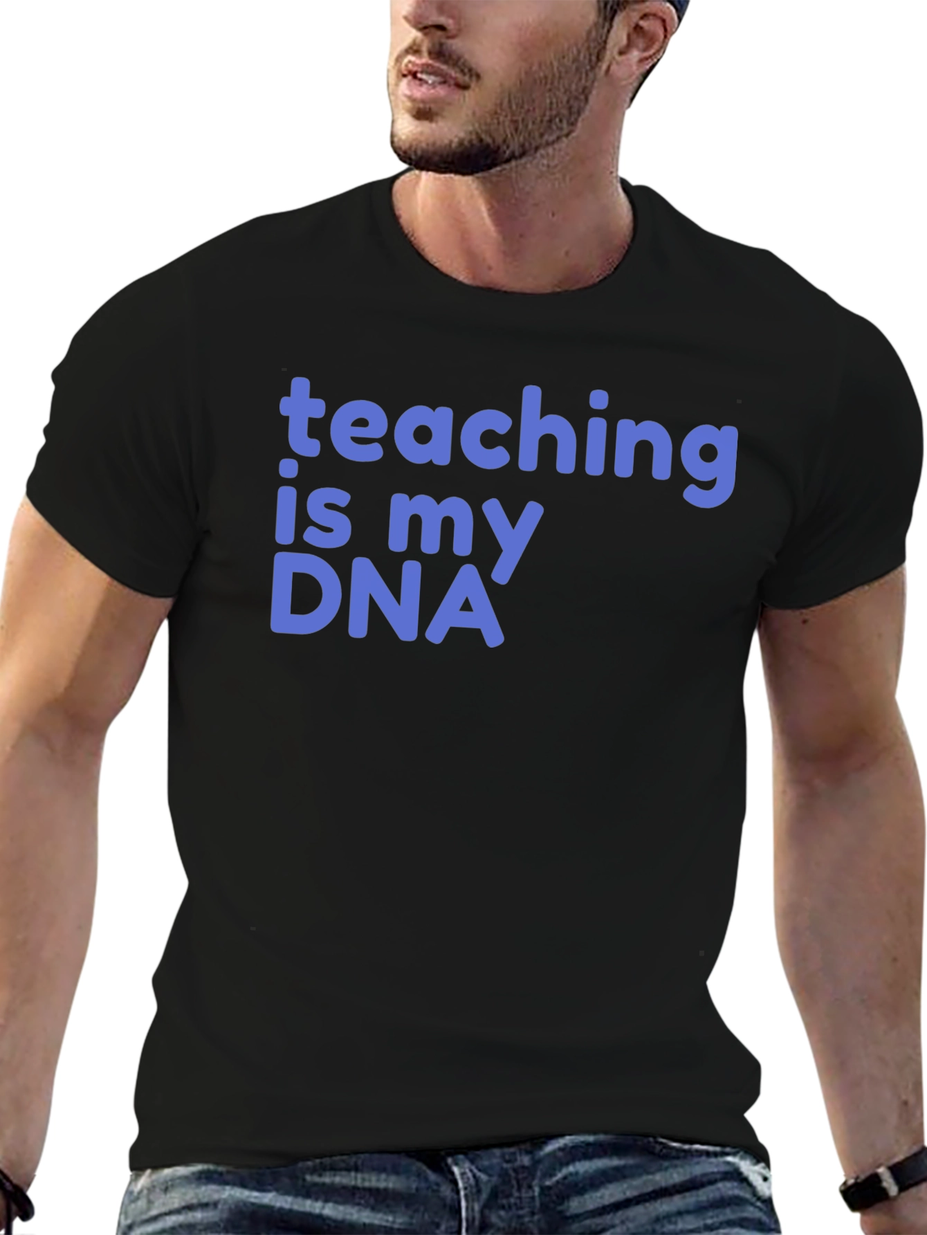 Black Teaching is My DNA Graphic T-Shirt view 6