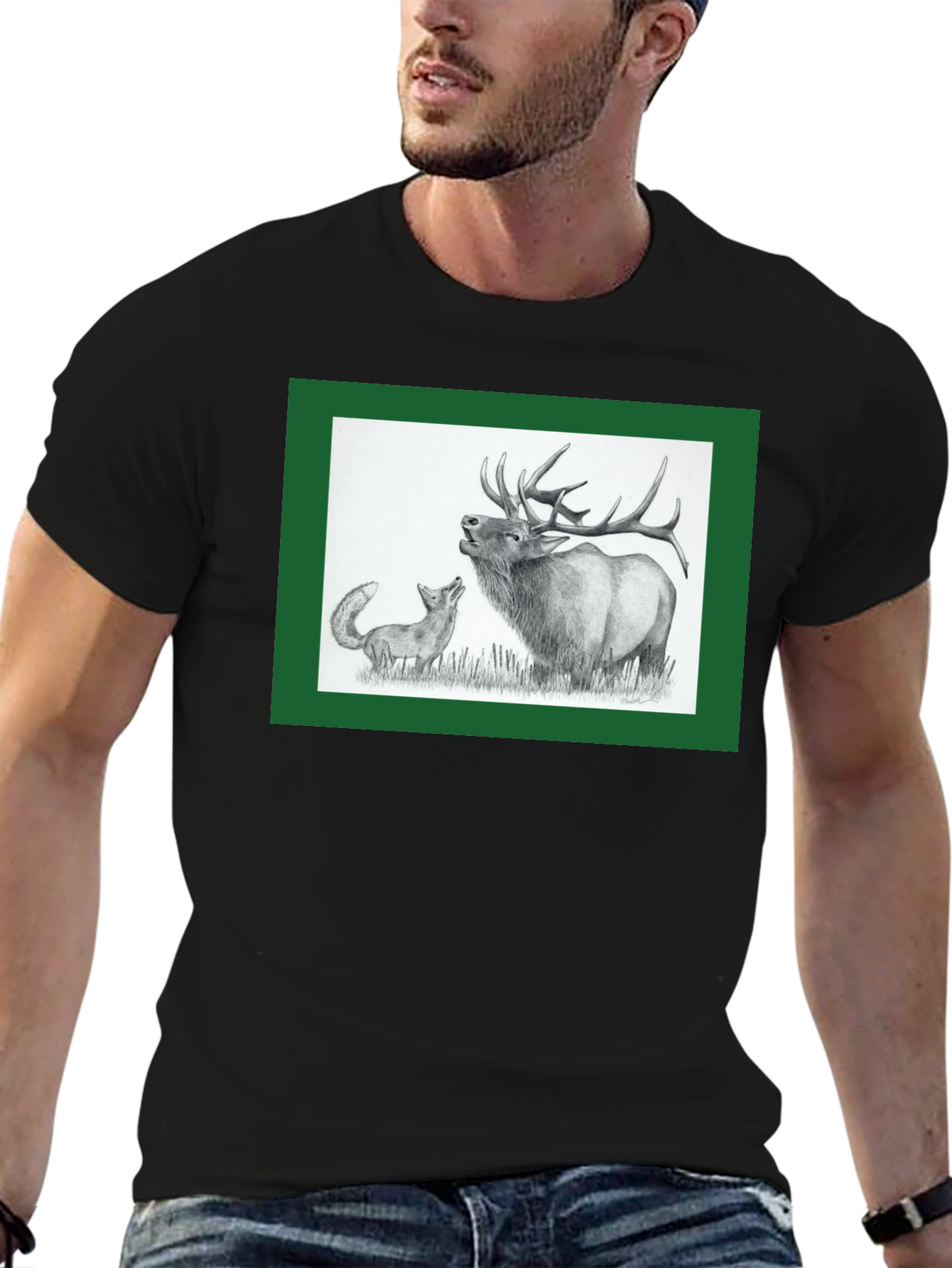 Black Elk and Fox Graphic Tee - Nature Lovers view 6