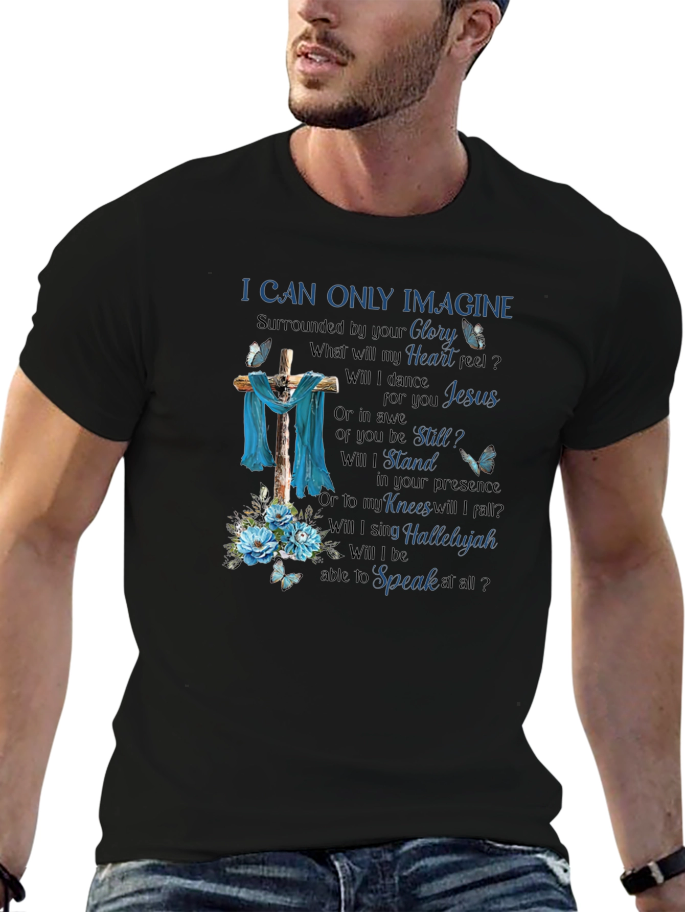 Black I Can Only Imagine Graphic Tee view 6