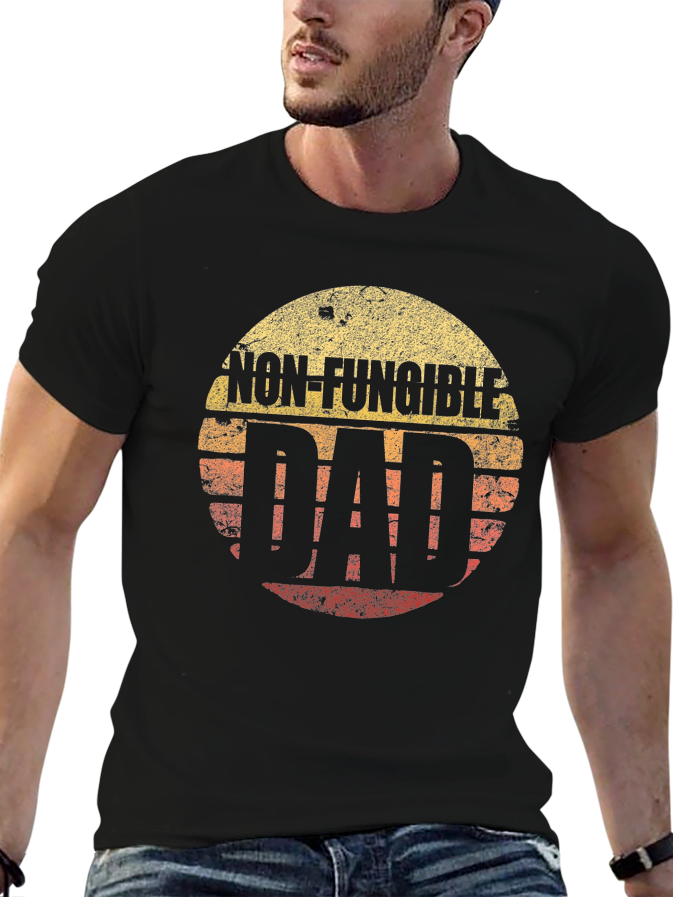 Black Non-Fungible Dad Graphic T-Shirt view 6